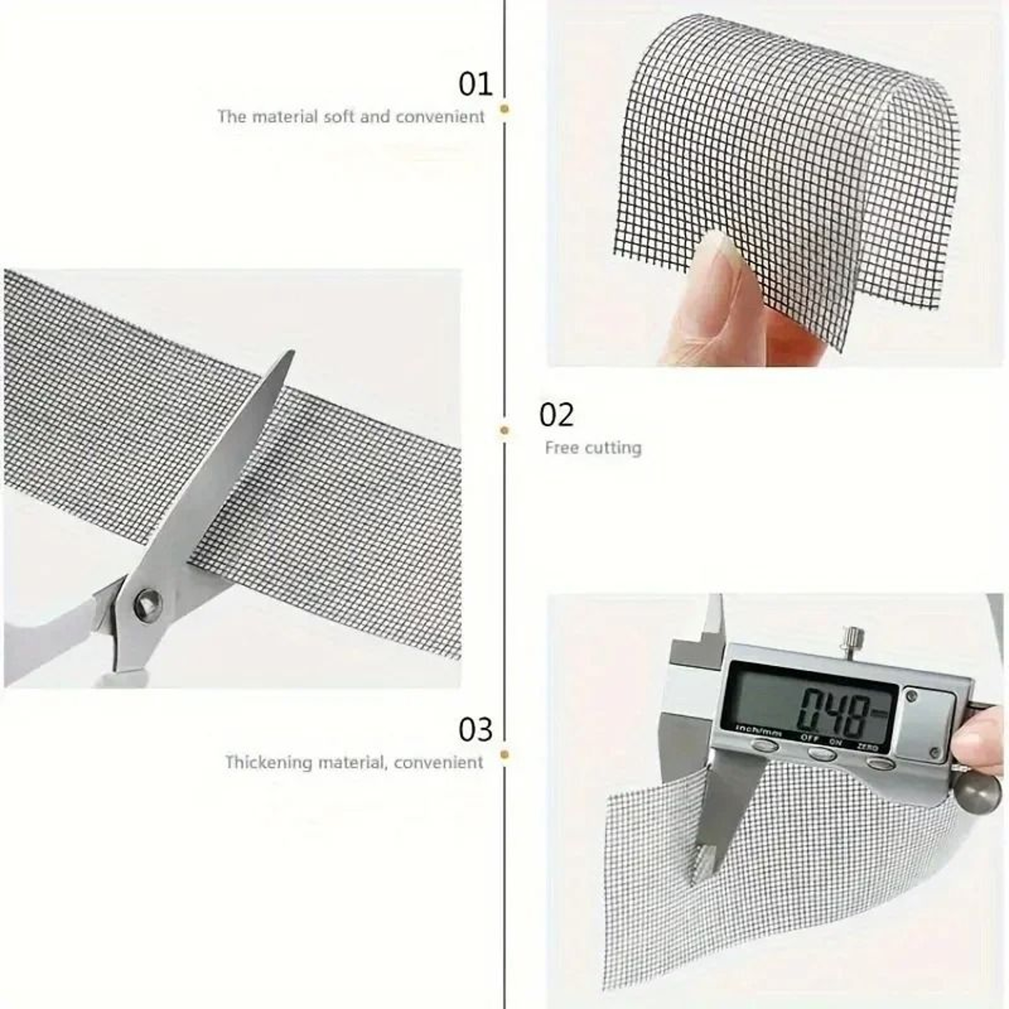 PatchPro Self Adhesive Window Screen Repair Tape For Mosquito Mesh And Doors 3