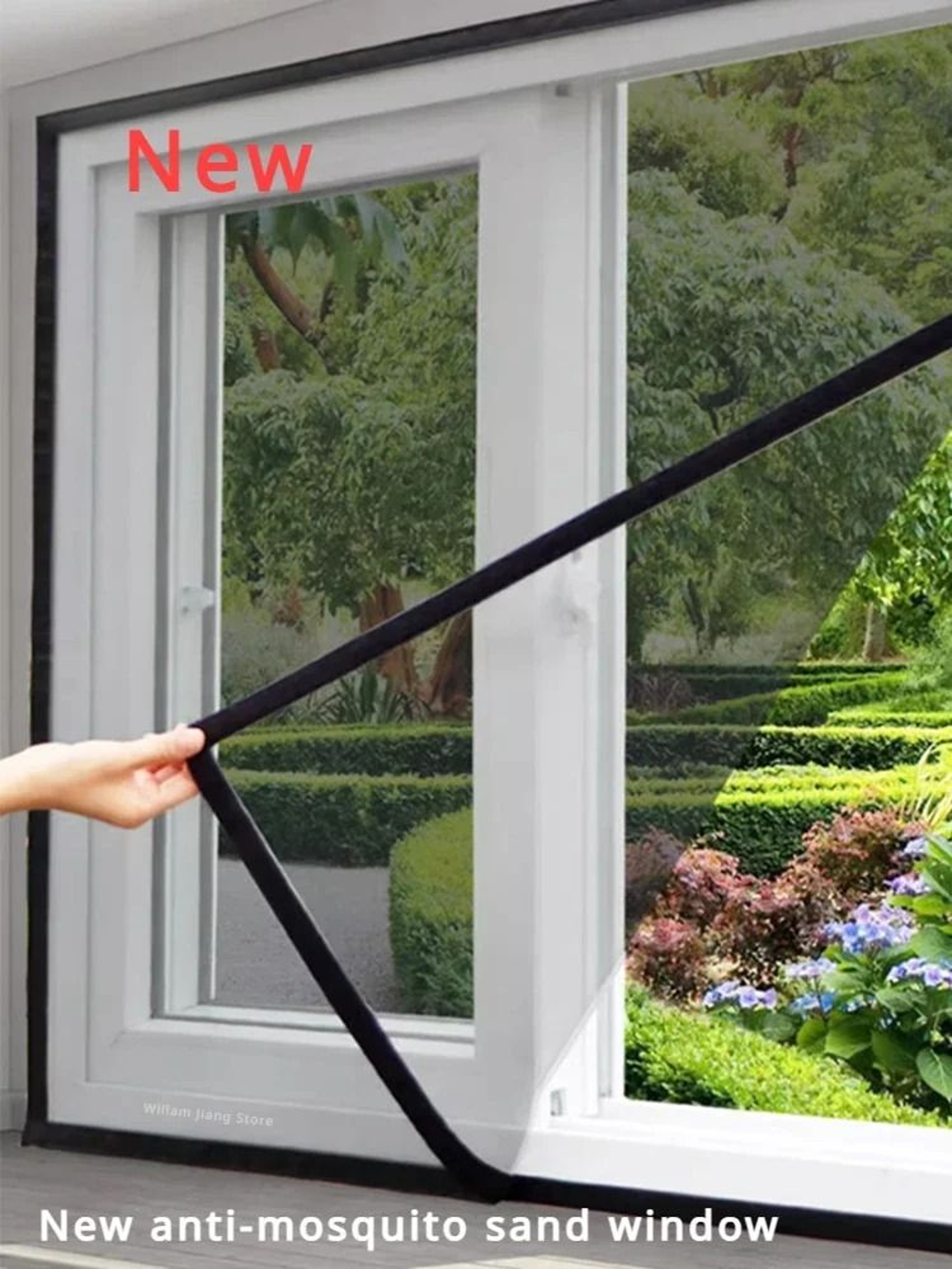 BreezeGuard DIY Self Adhesive Mosquito Window Screen Mesh For Indoor Insect Protection 2