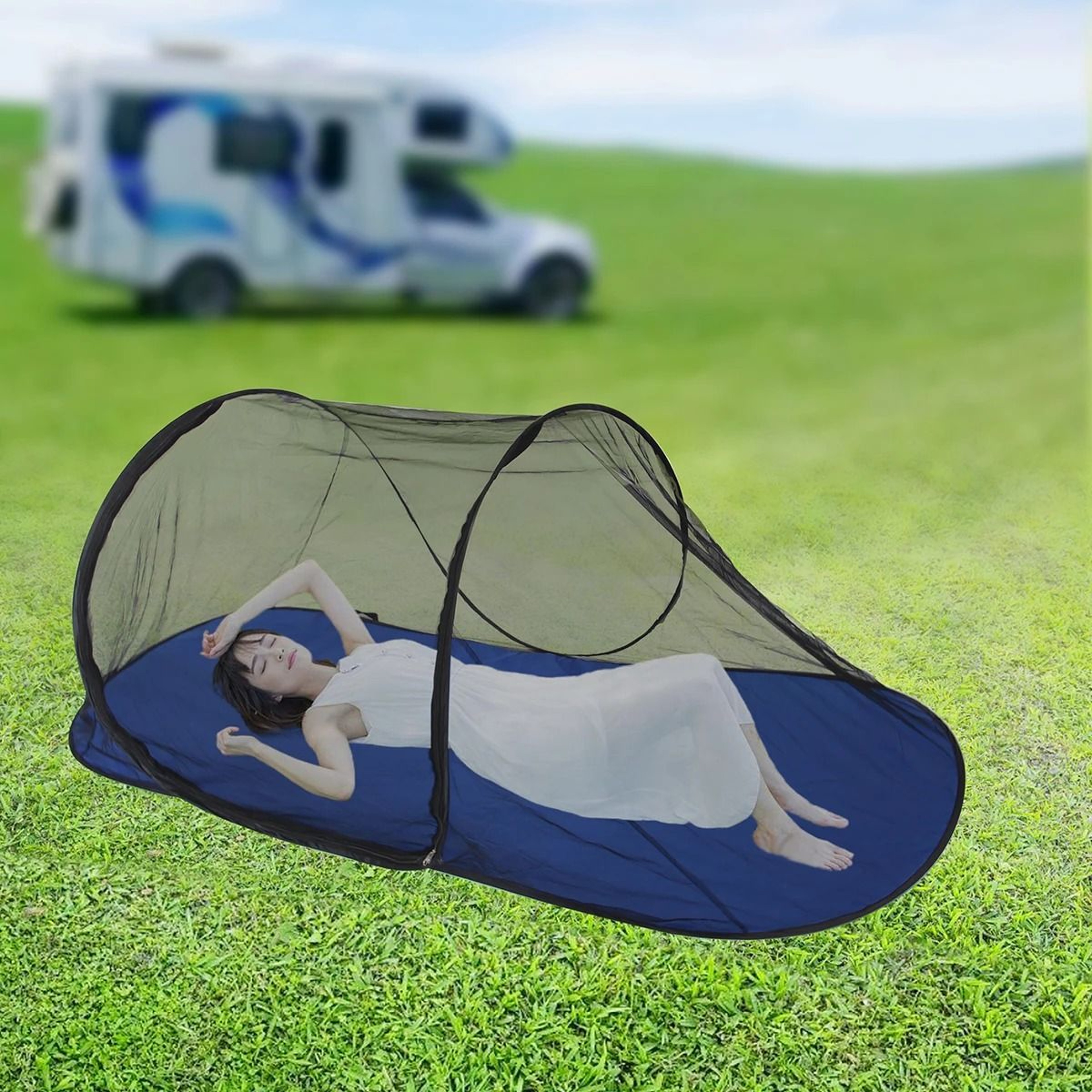 CampHaven Portable Pop Up Mosquito Net Tent For Camping And Travel 3