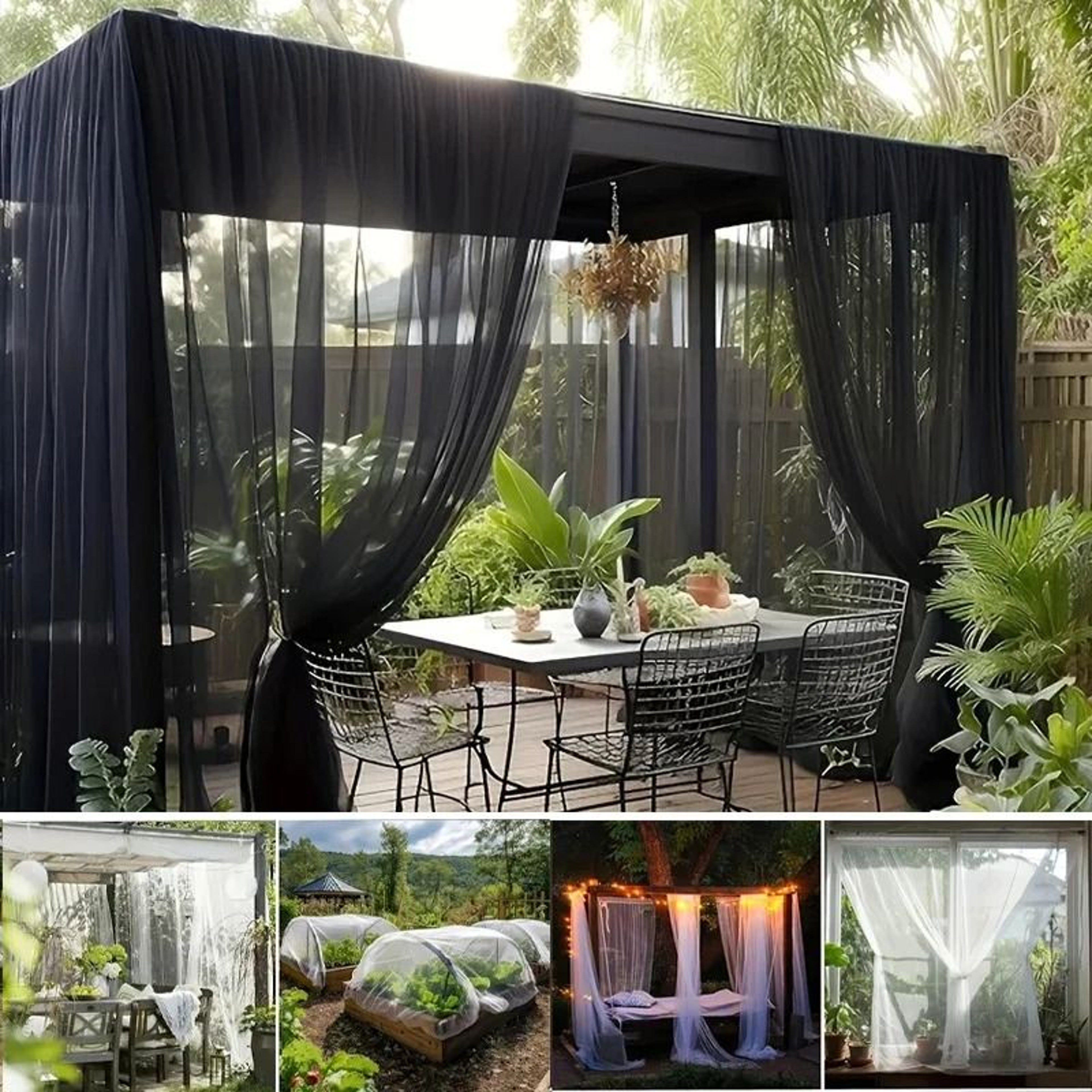 GardenGuard Multi Purpose Mosquito Bird Barrier Netting For Plants Patio And Backyard 0