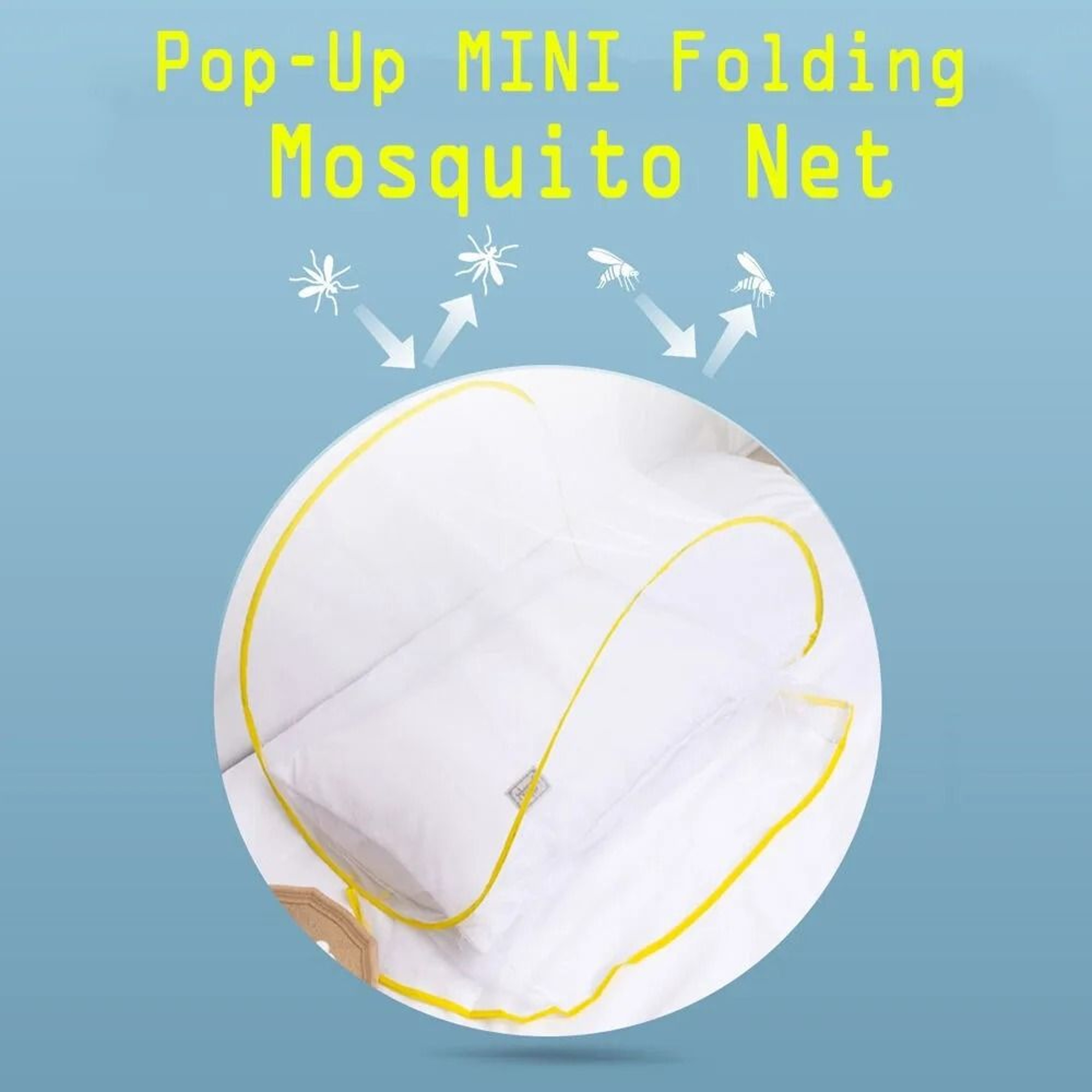 SleepNest Pop Up Foldable Mosquito Net Cover Portable Bed Insect Protection 5