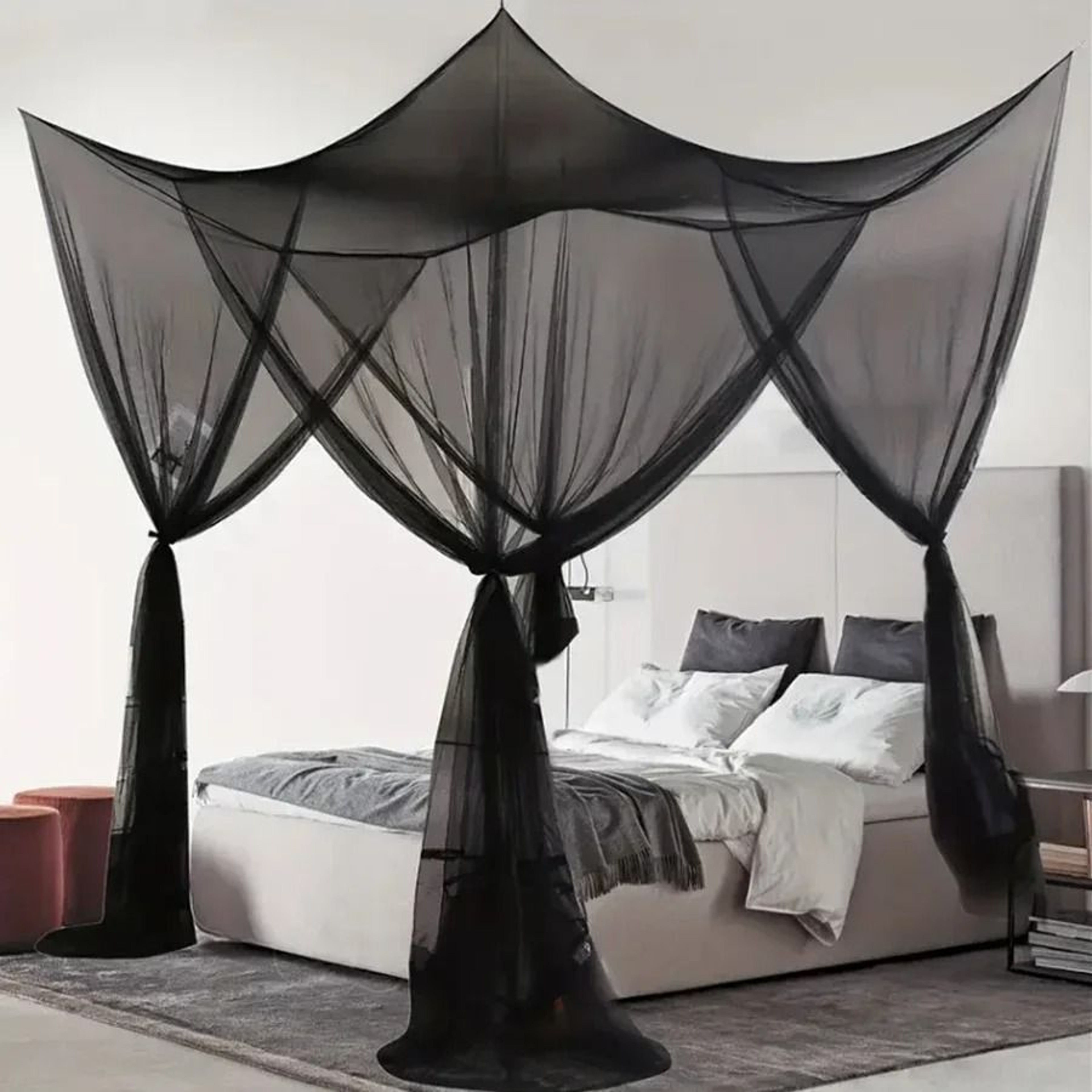 GrandShield Extra Large 4 Opening Mosquito Net Canopy For Beds And Camping 7