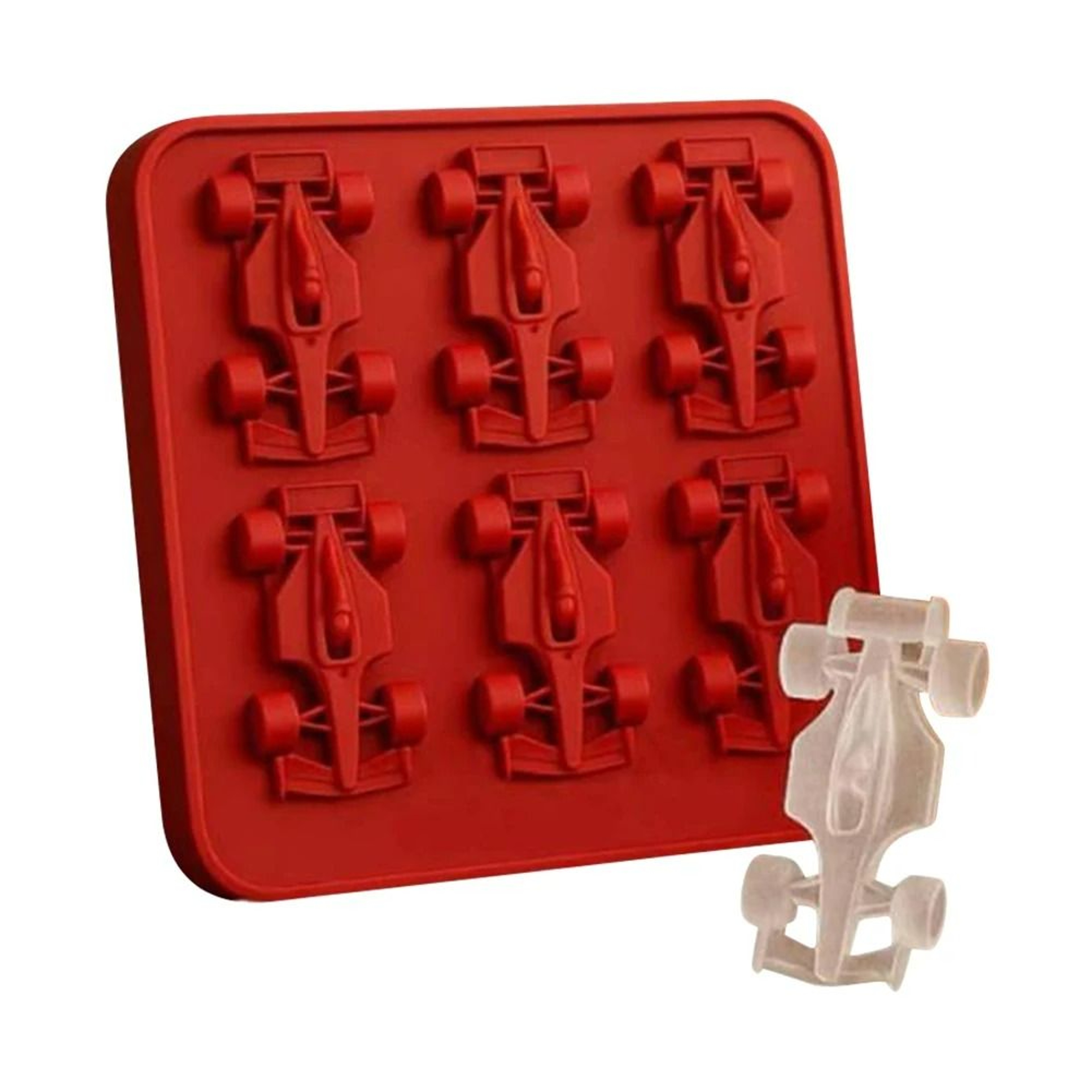 Six Cavity 3D Formula Racing Car Silicone Mold 7