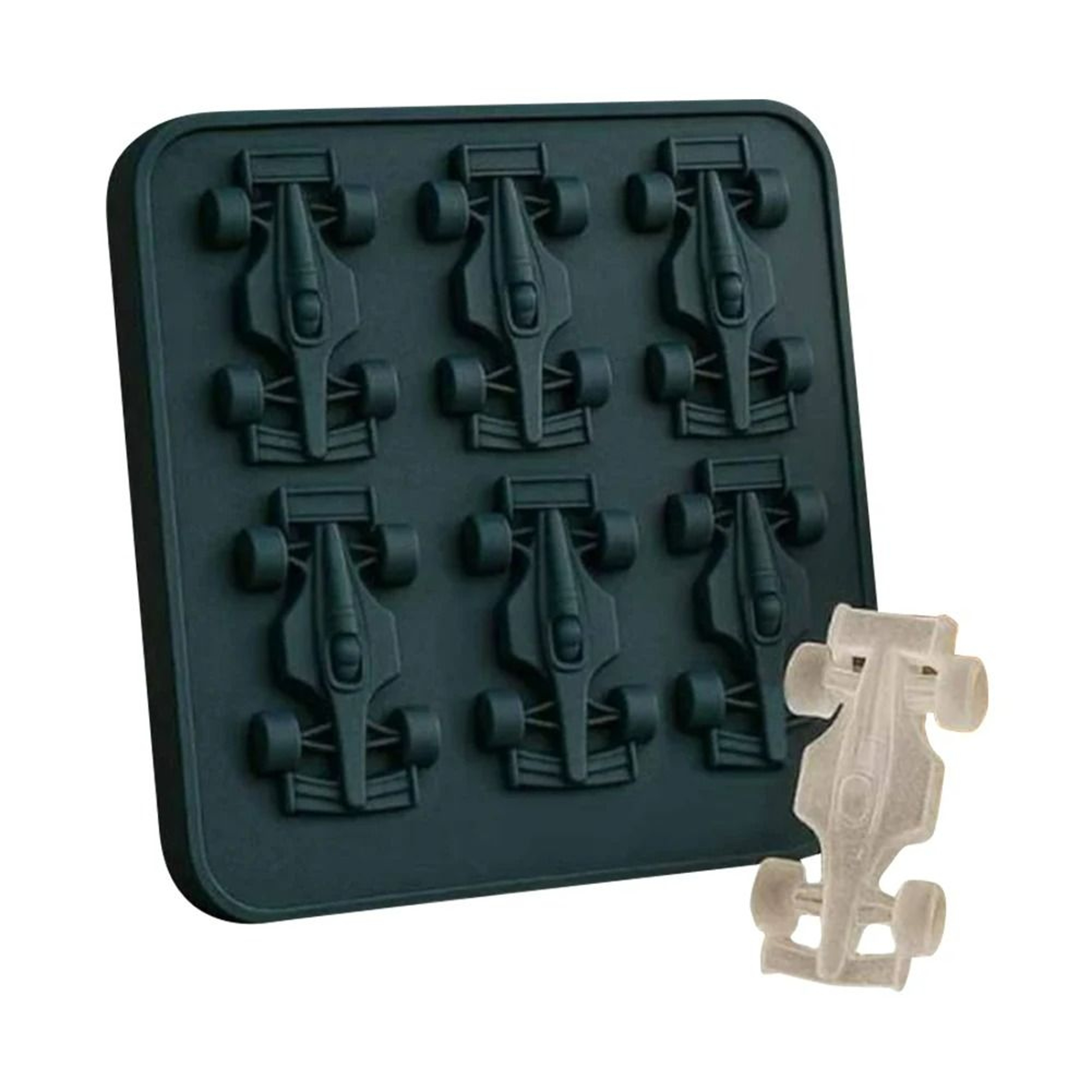 Six Cavity 3D Formula Racing Car Silicone Mold 8