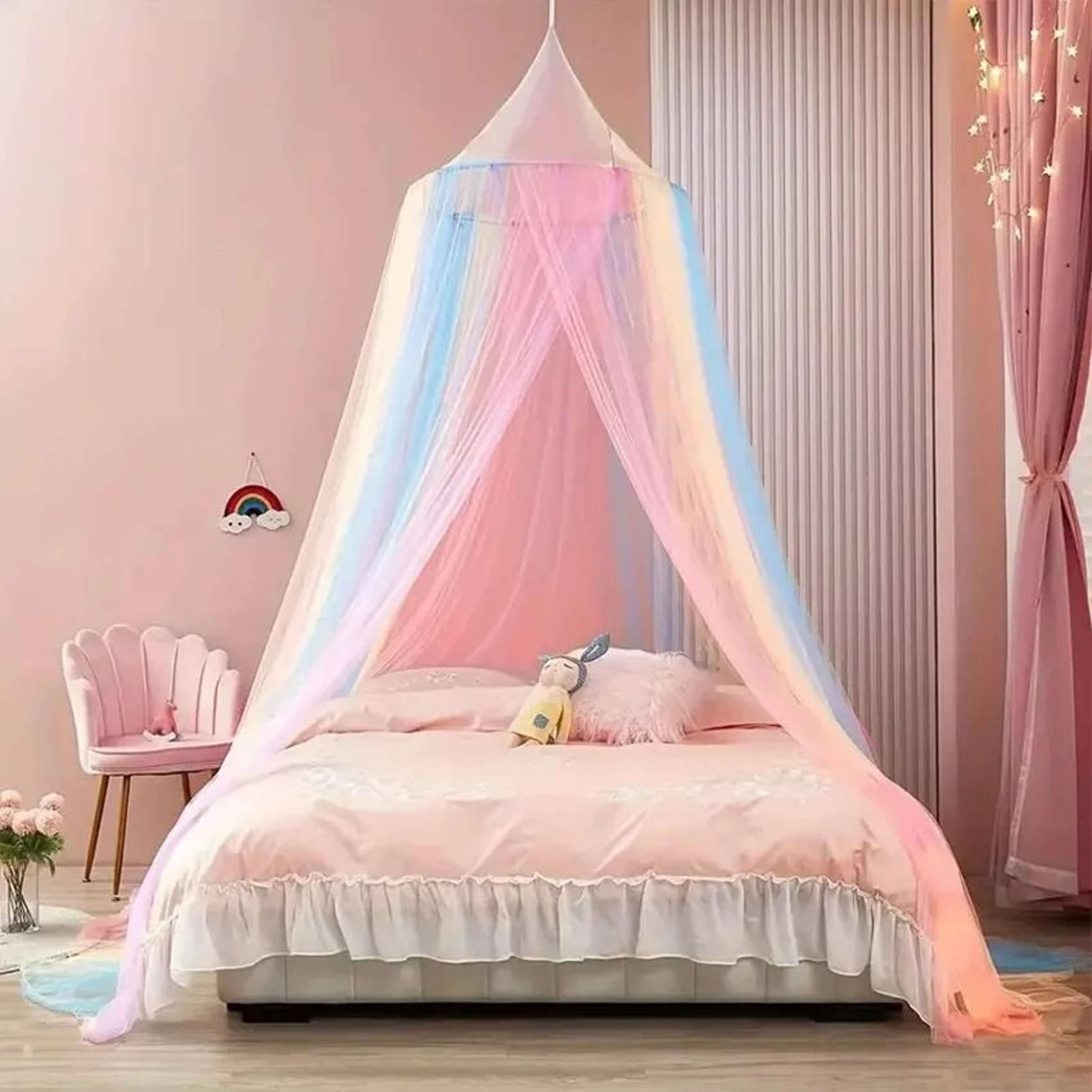 Colorful Dome Bed Canopy Mosquito Net 2