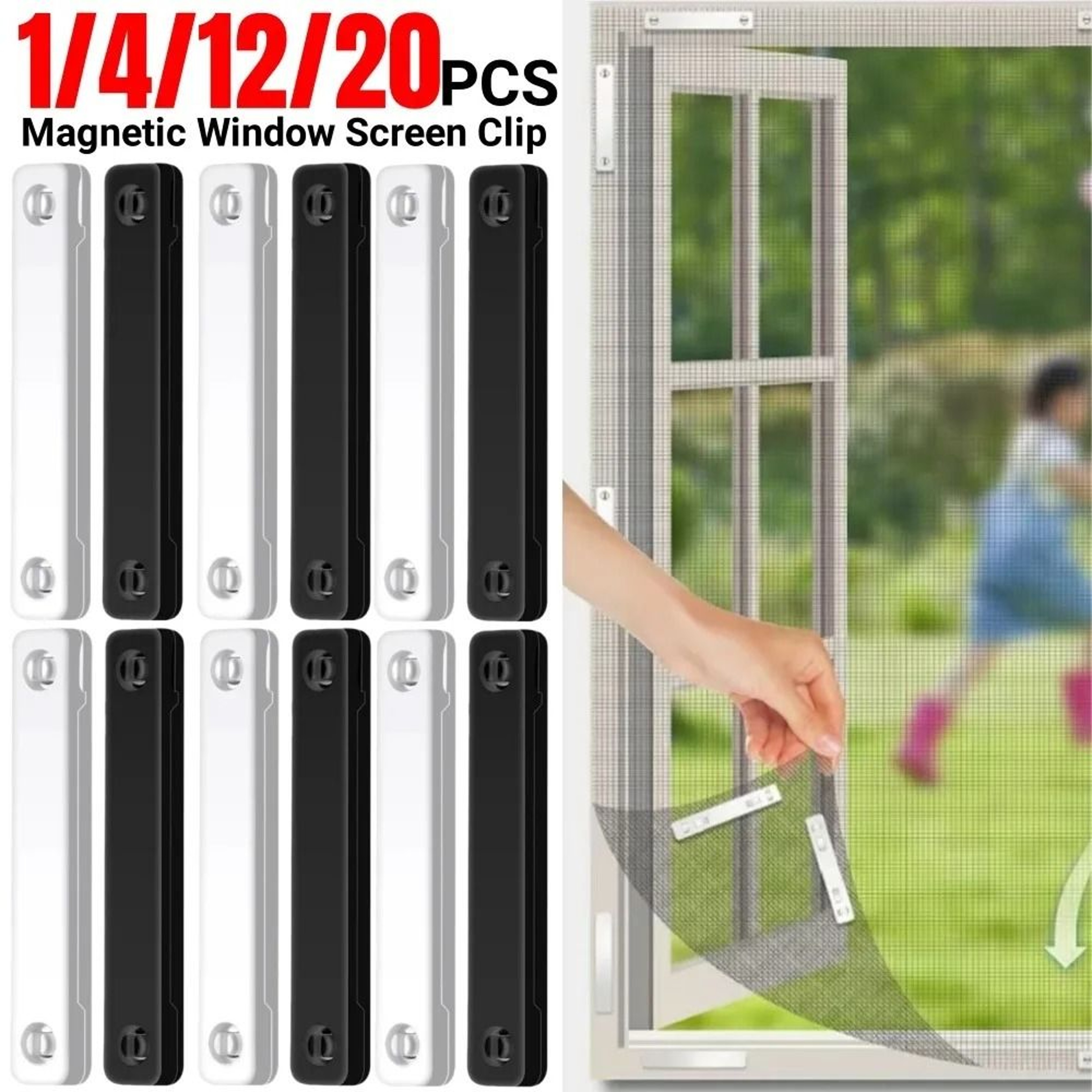 No Drill Magnetic Window Screen Fixing Clips 0