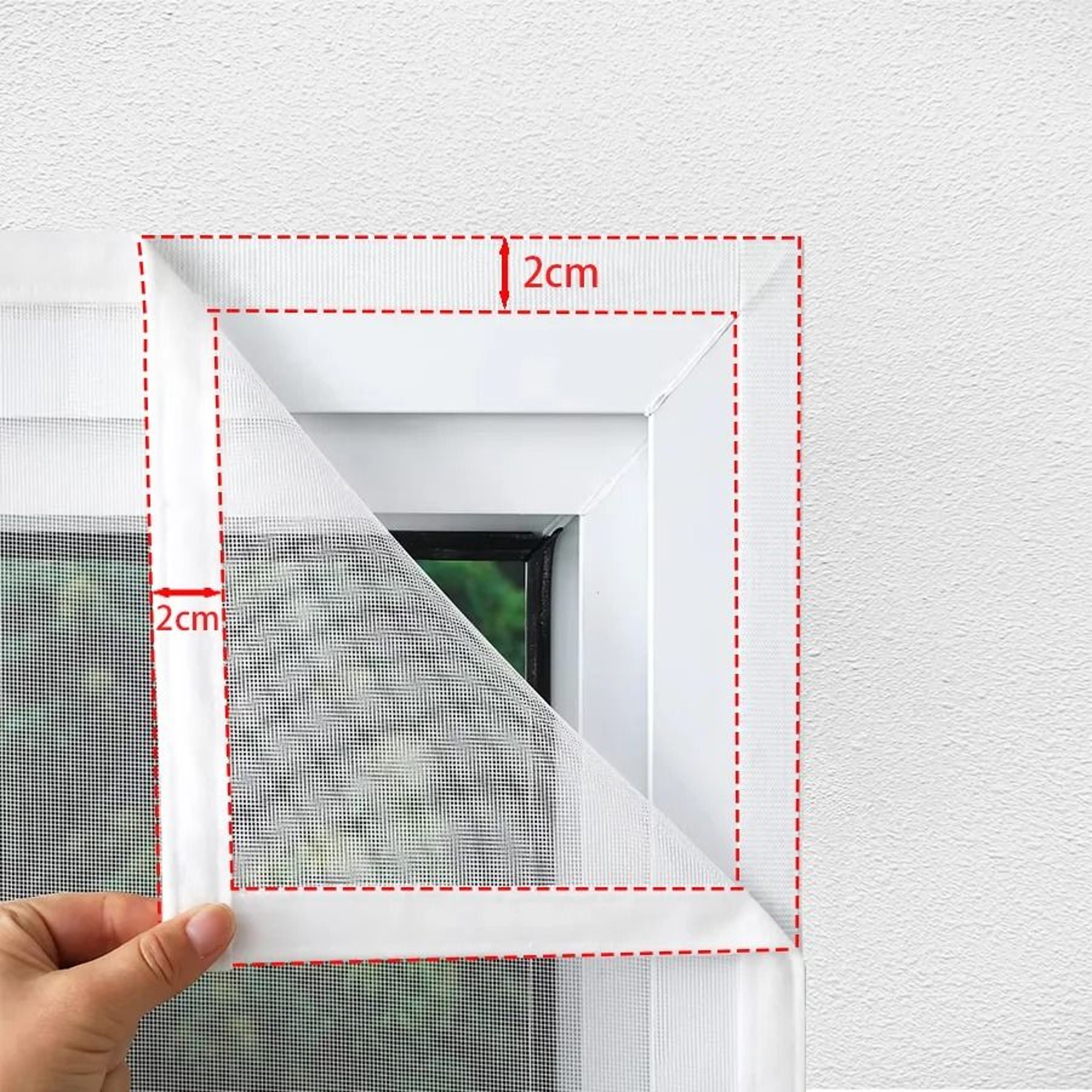 Self Adhesive Window Mosquito Net With Zipper 3
