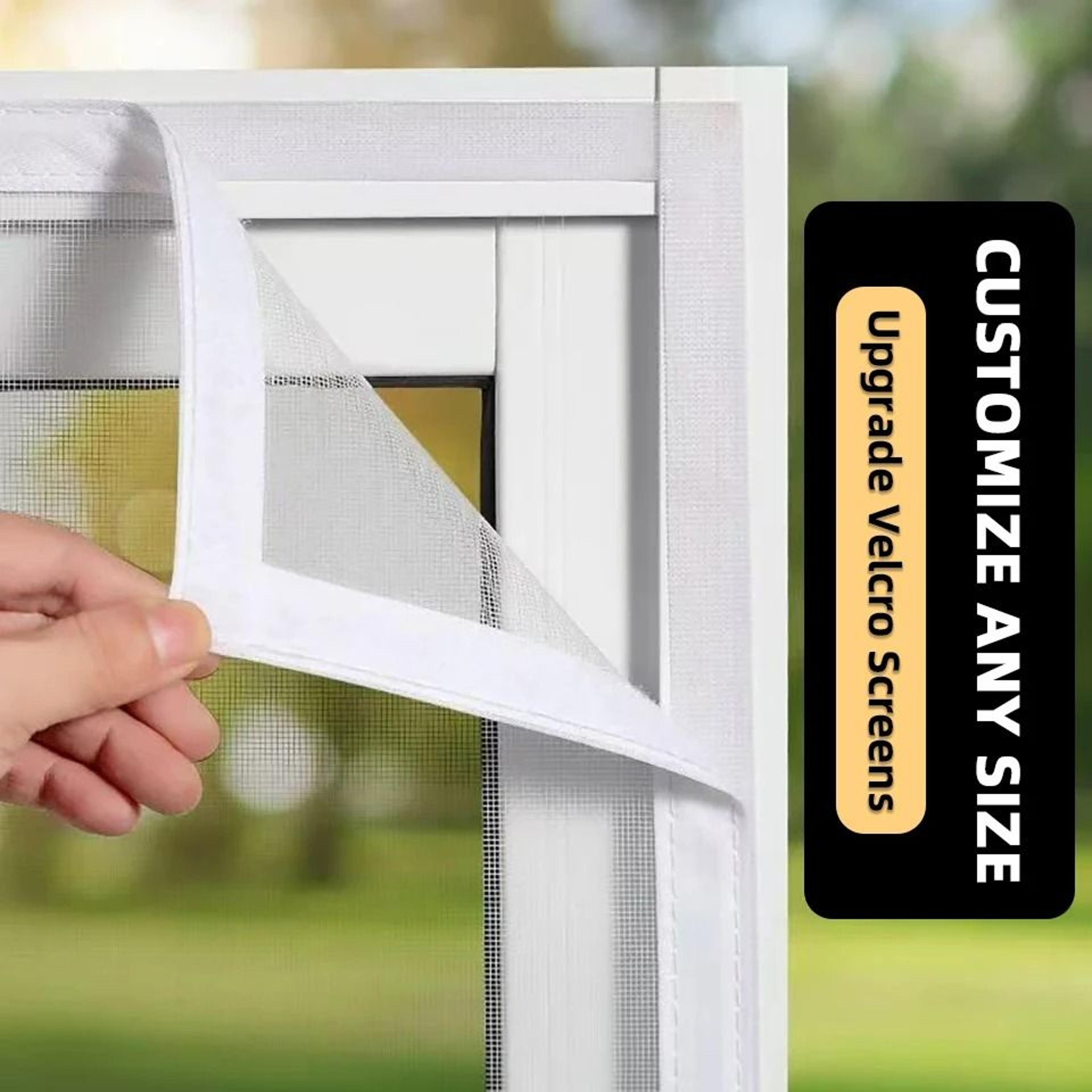 Reusable Custom Fit White Window Mosquito Screen 5