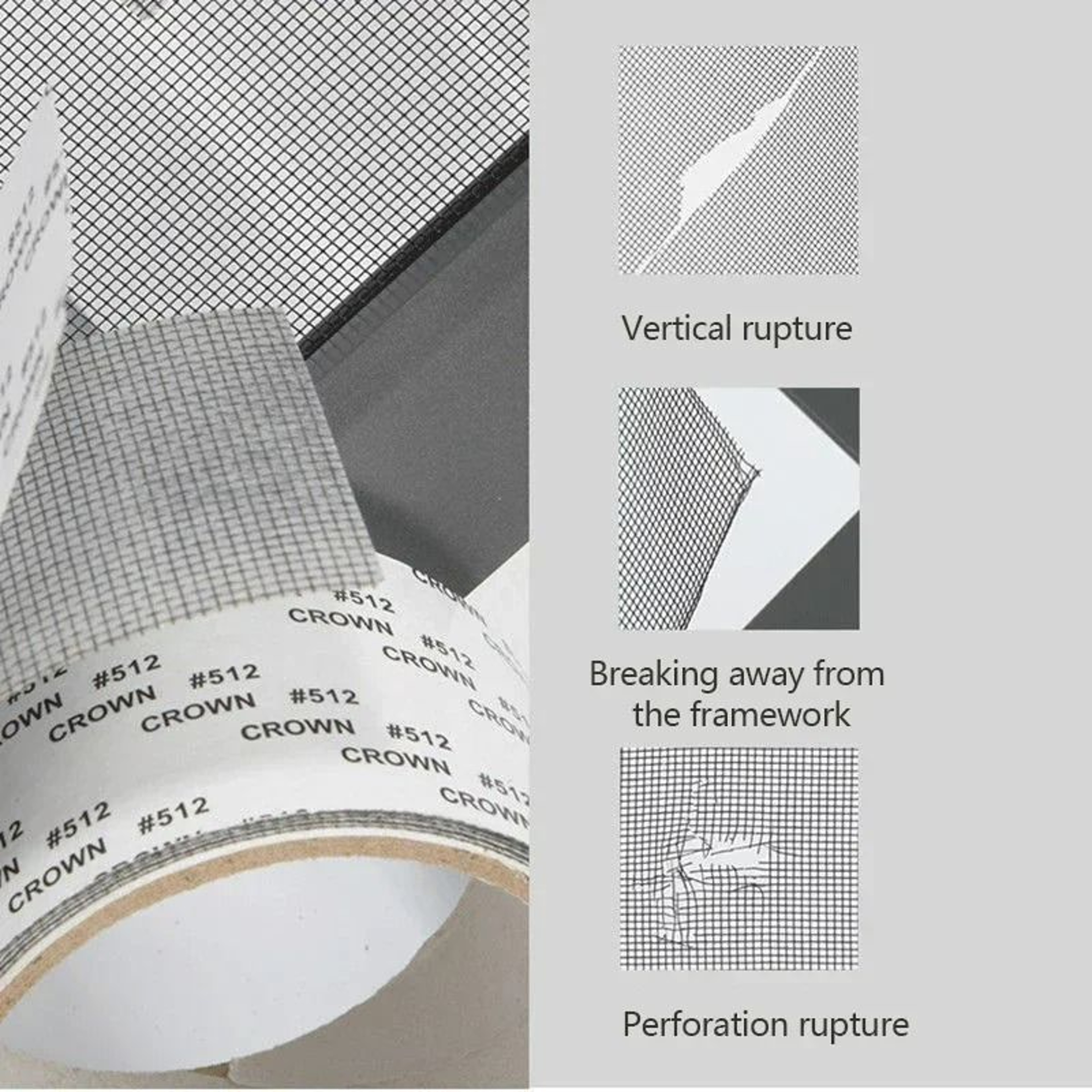 Strong Self Adhesive Mesh Screen Fixing Tape 3