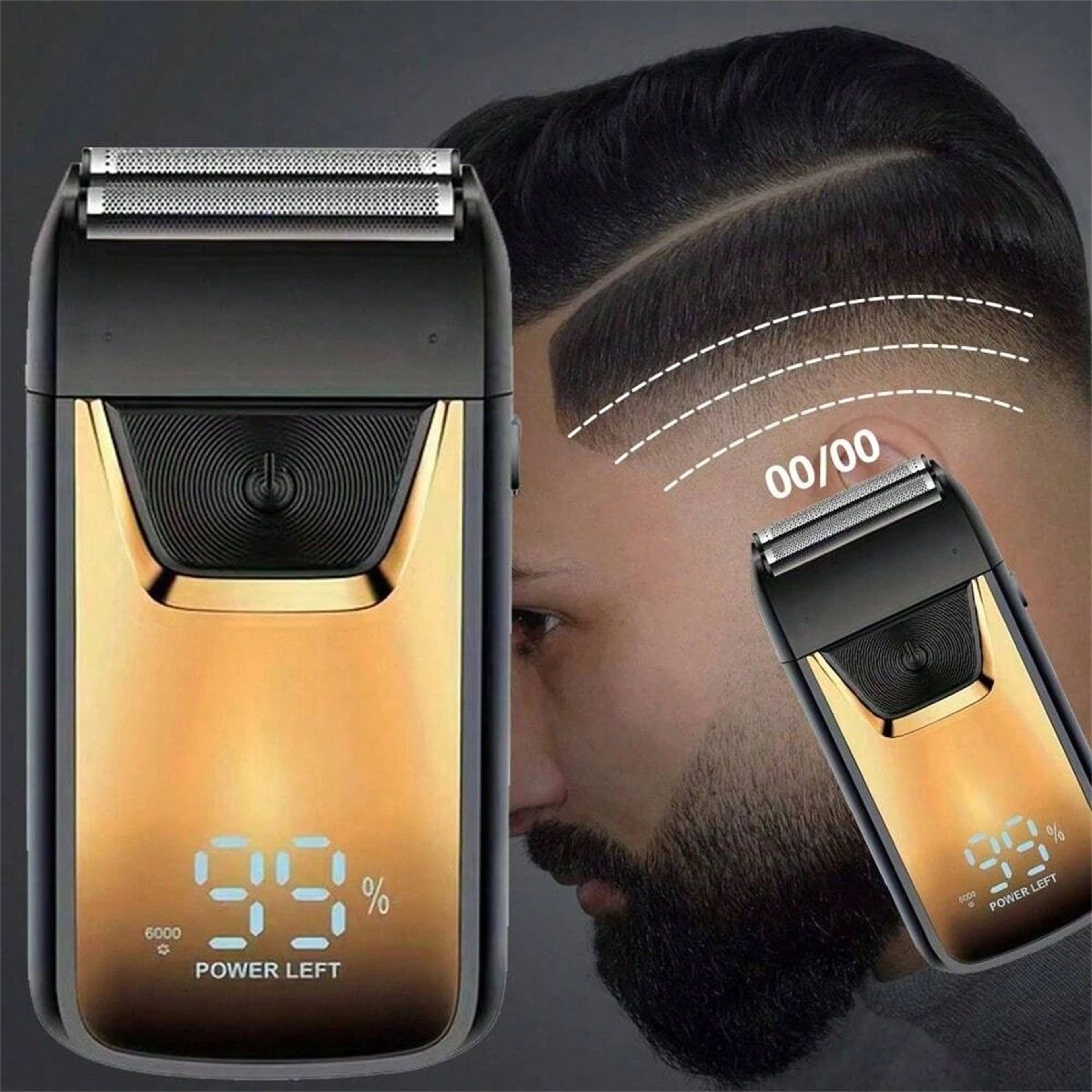 Electric Foil Shaver  Wireless Mens Razor For Bald Shaving  Precision Hair Cutting 1