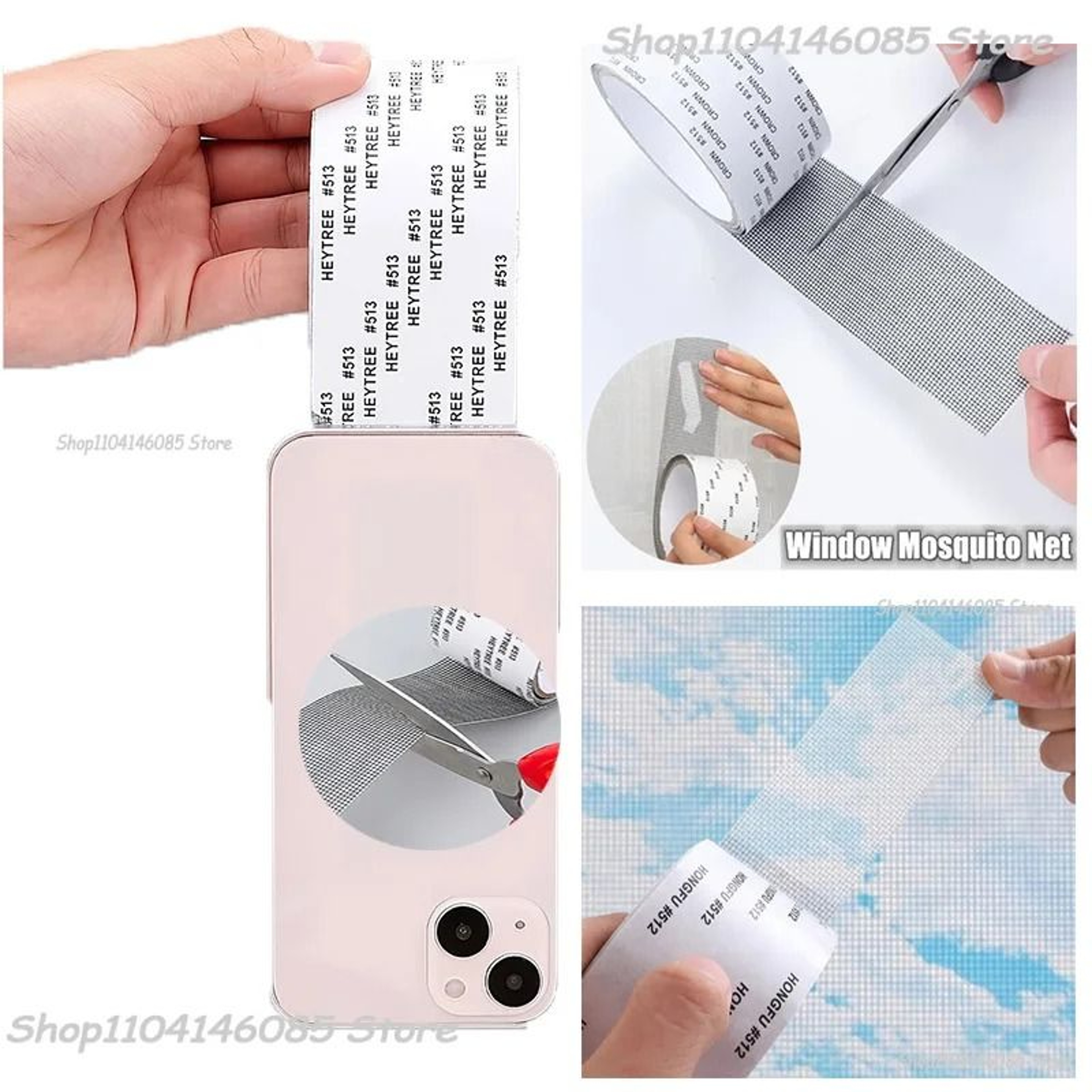 Waterproof Mosquito Mesh Screen Repair Patch Tape 1