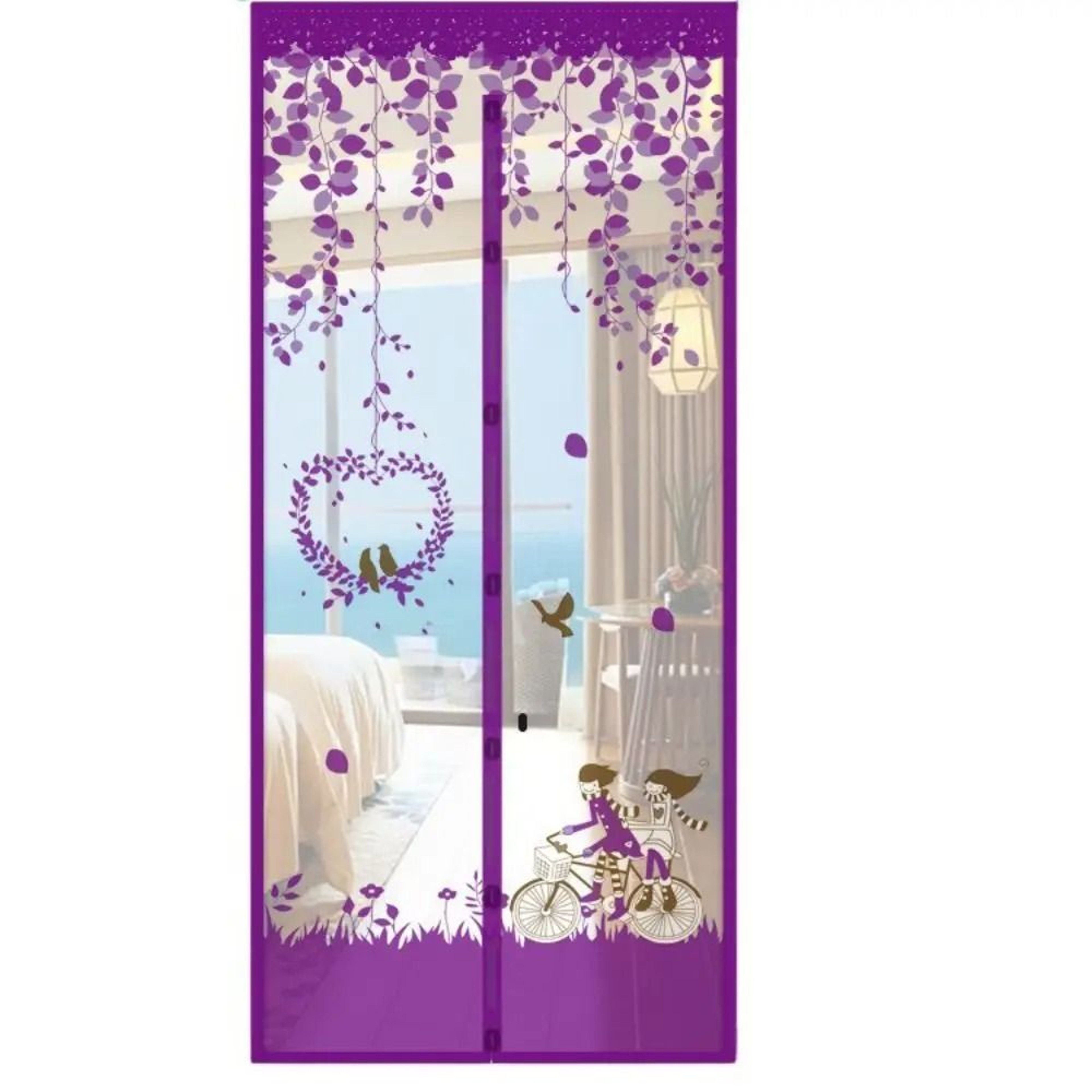 Cartoon Magnetic Screen Door With Automatic Closure 14