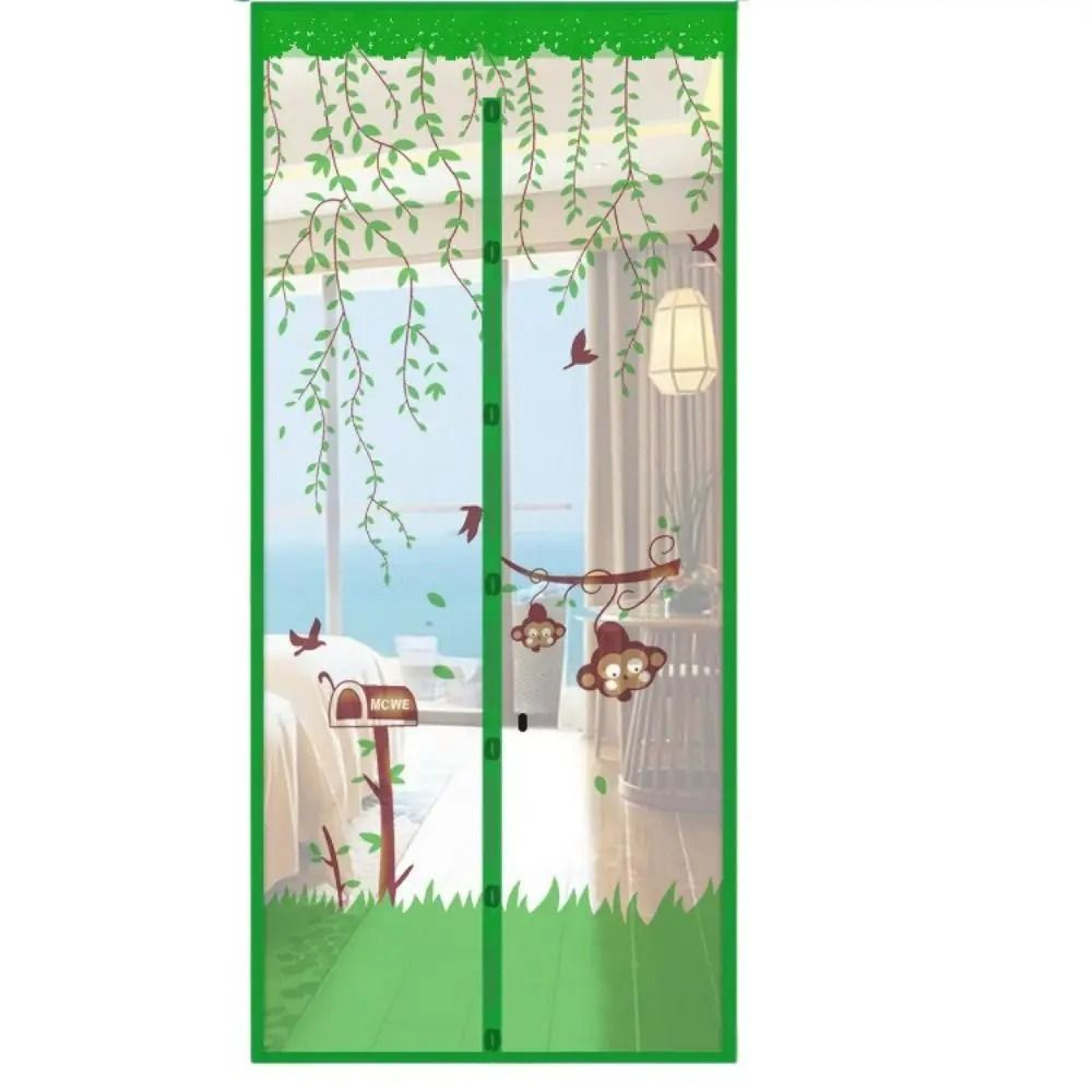 Cartoon Magnetic Screen Door With Automatic Closure 10