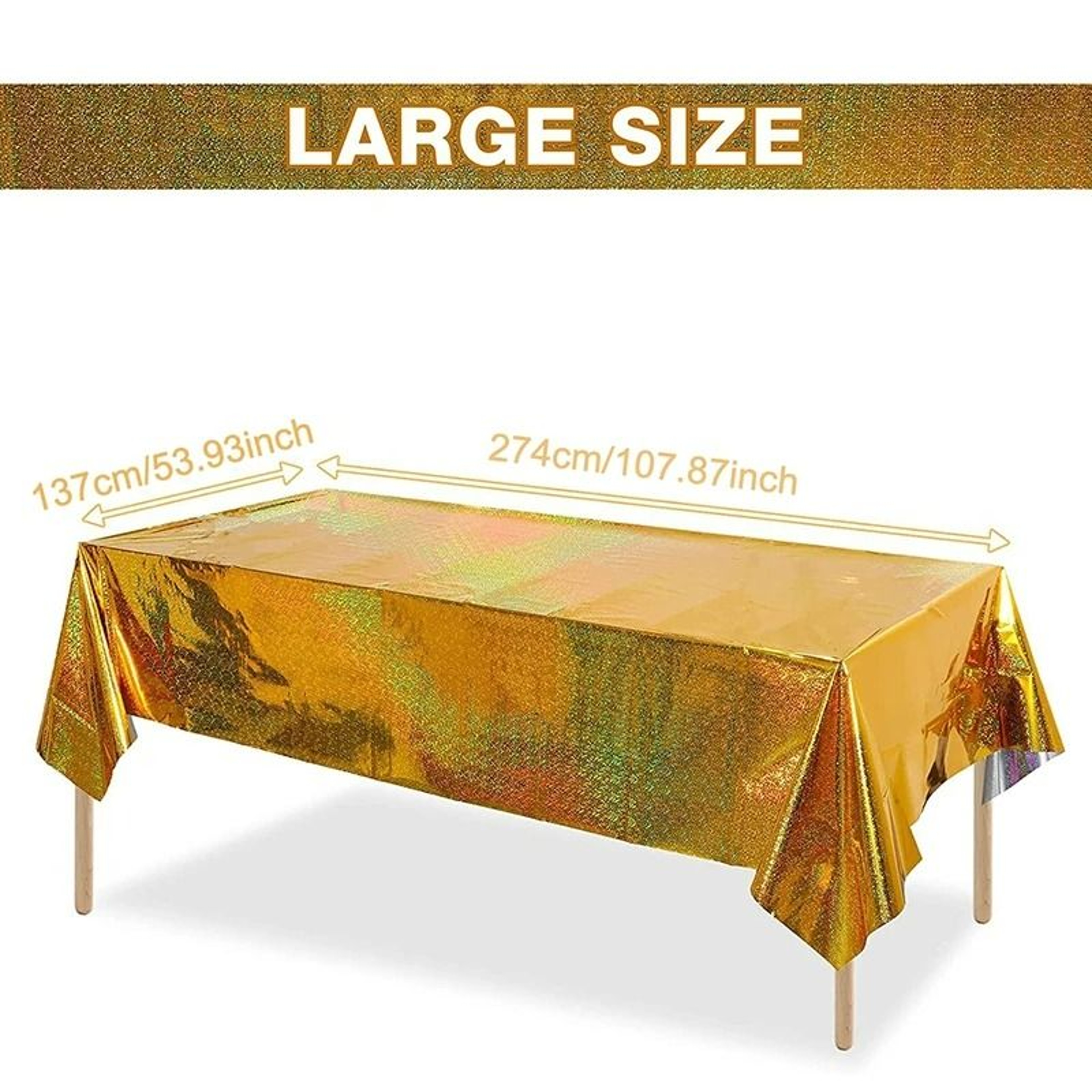 Glitter Foil Waterproof Party Tablecloth 11