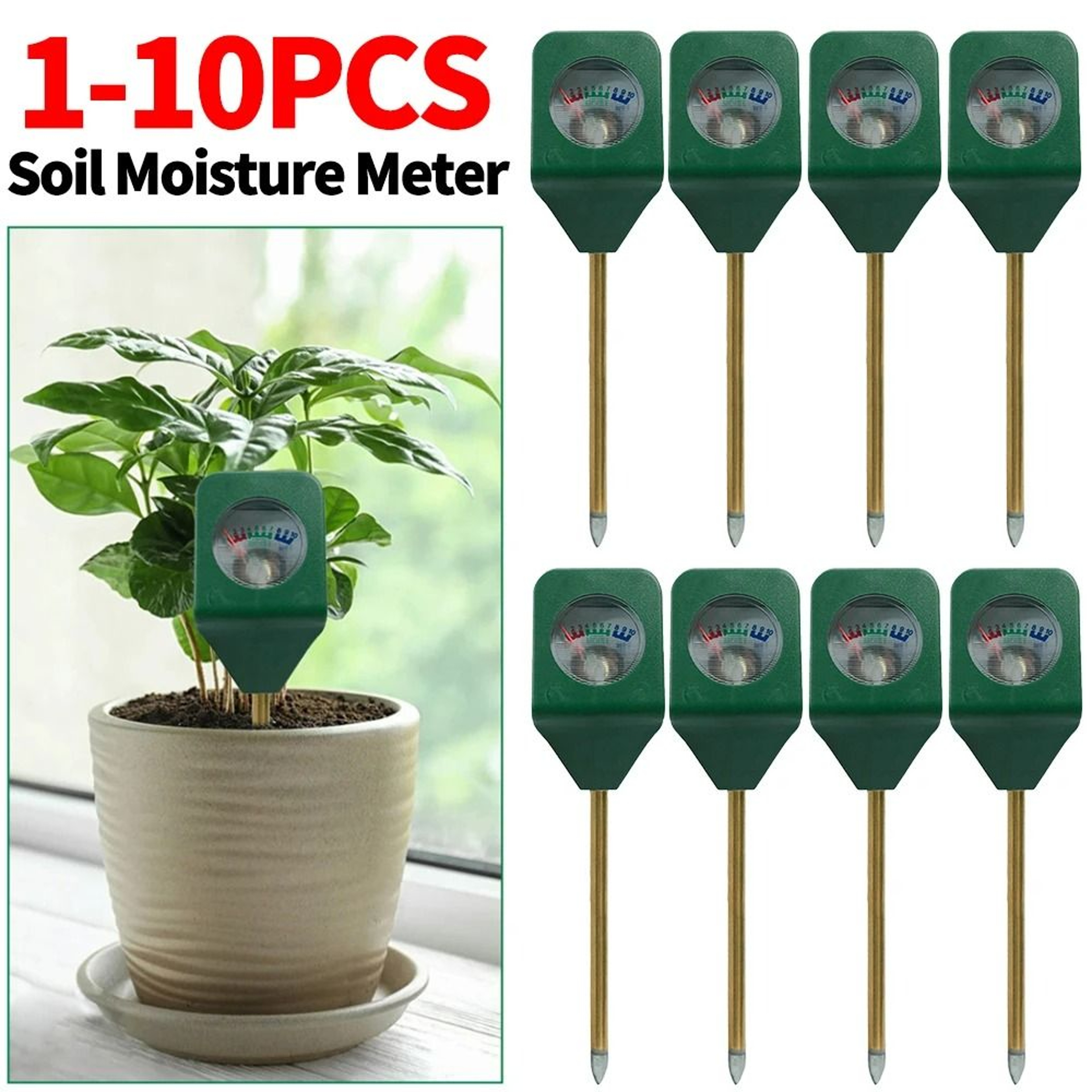 Soil Moisture And Temperature Plant Tester 0
