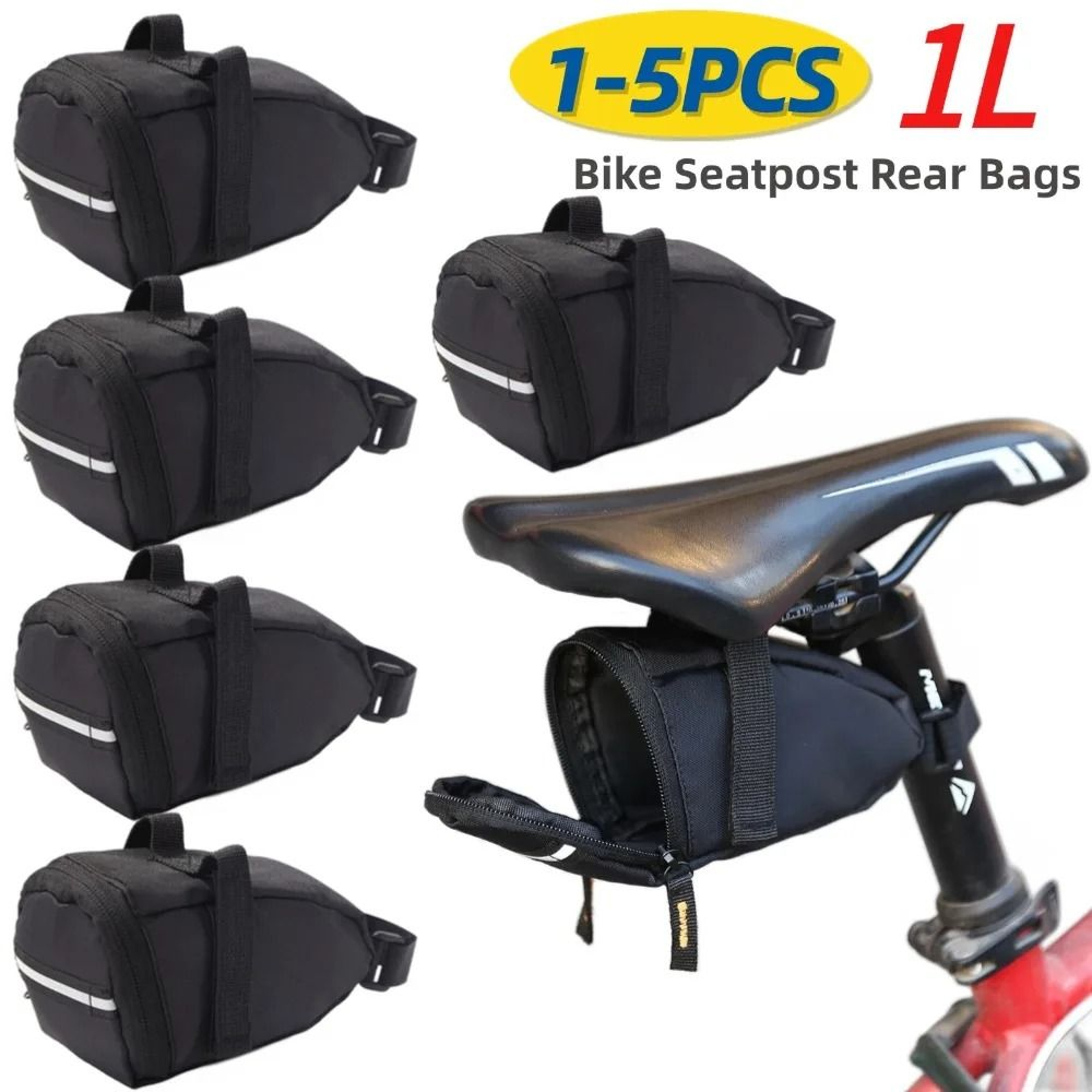 Rain Resistant Bicycle Saddle Tool Bag 1