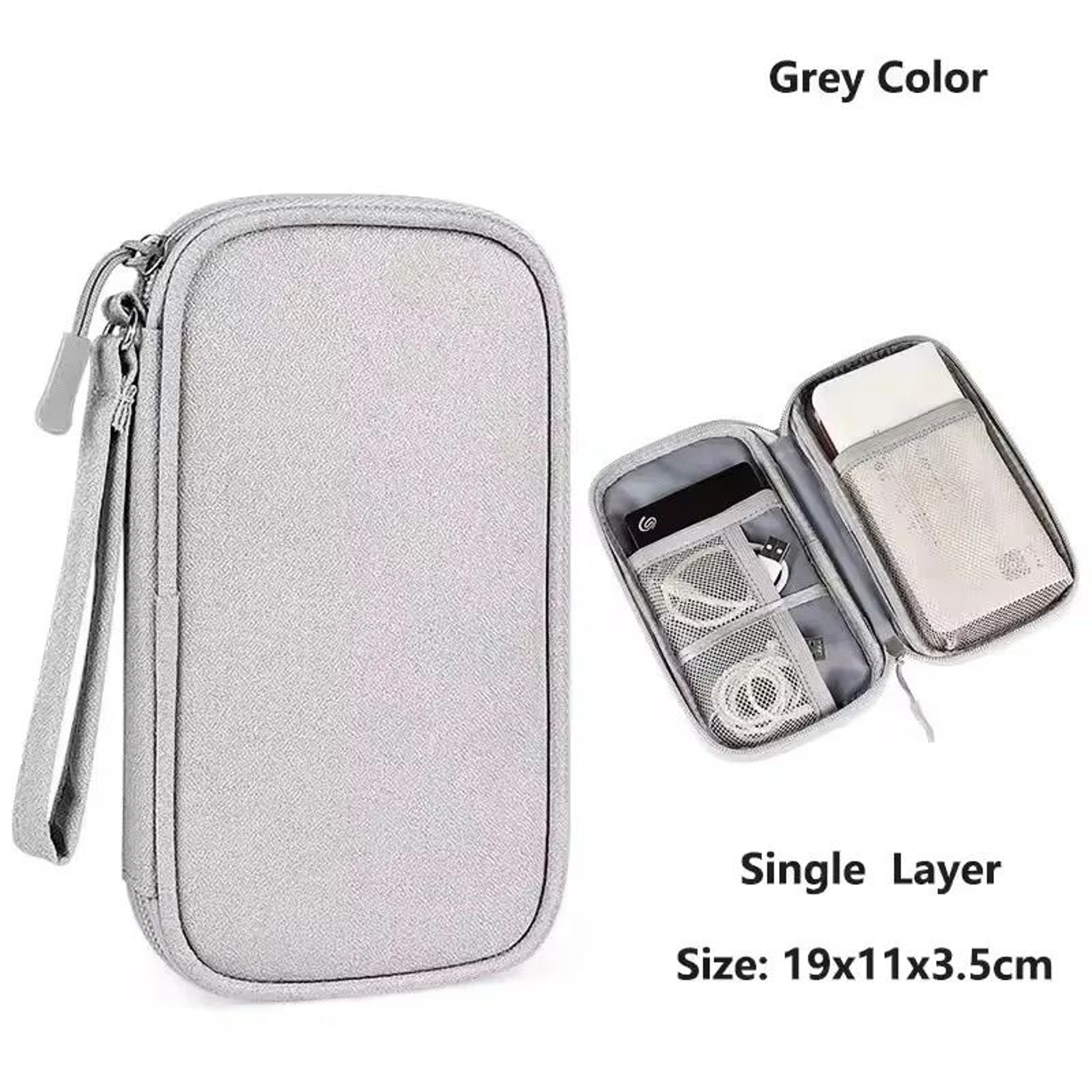Double Layer Waterproof Travel Cable Organizer Bag 11