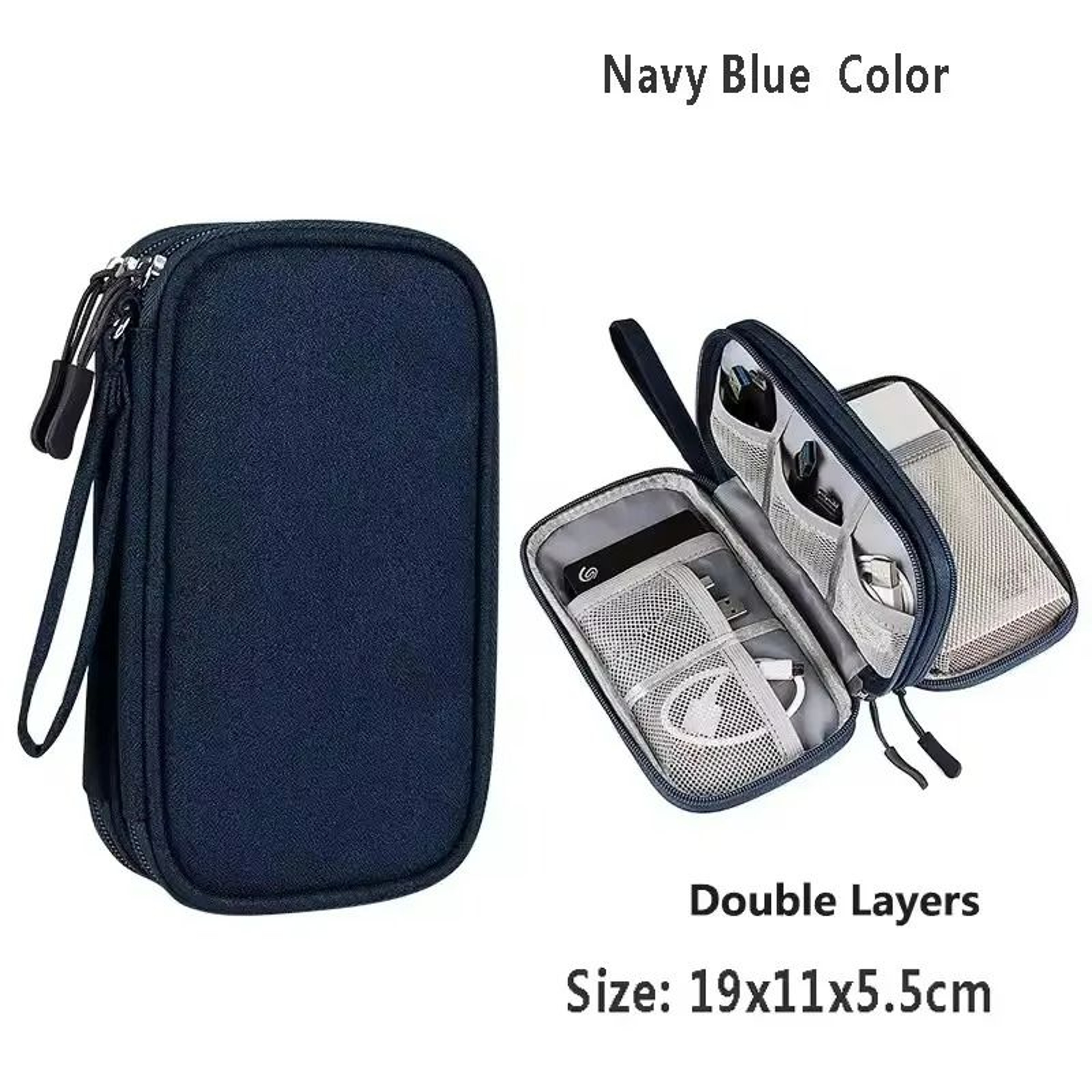 Double Layer Waterproof Travel Cable Organizer Bag 9