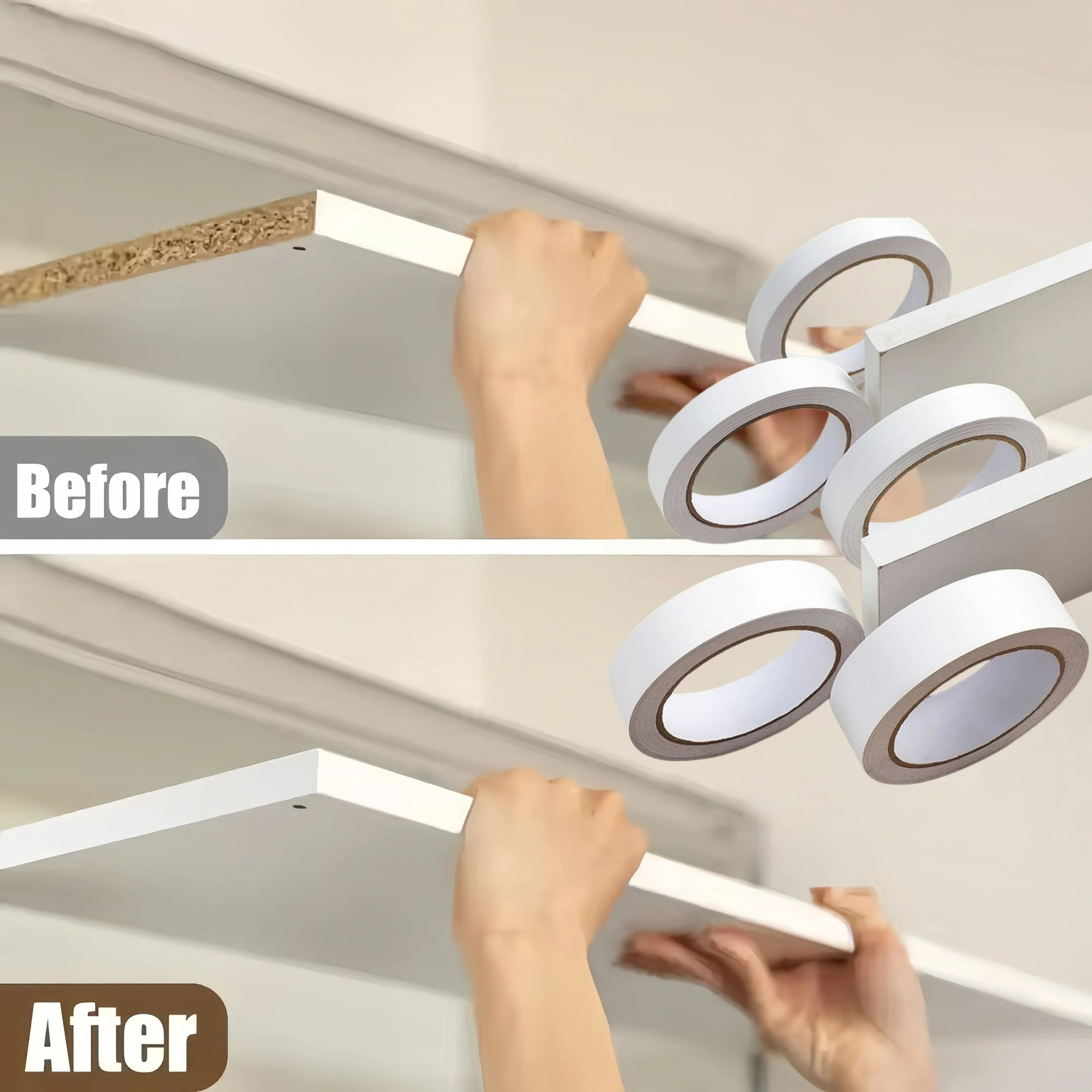 White Self Adhesive Decorative Border Trim Strip 0