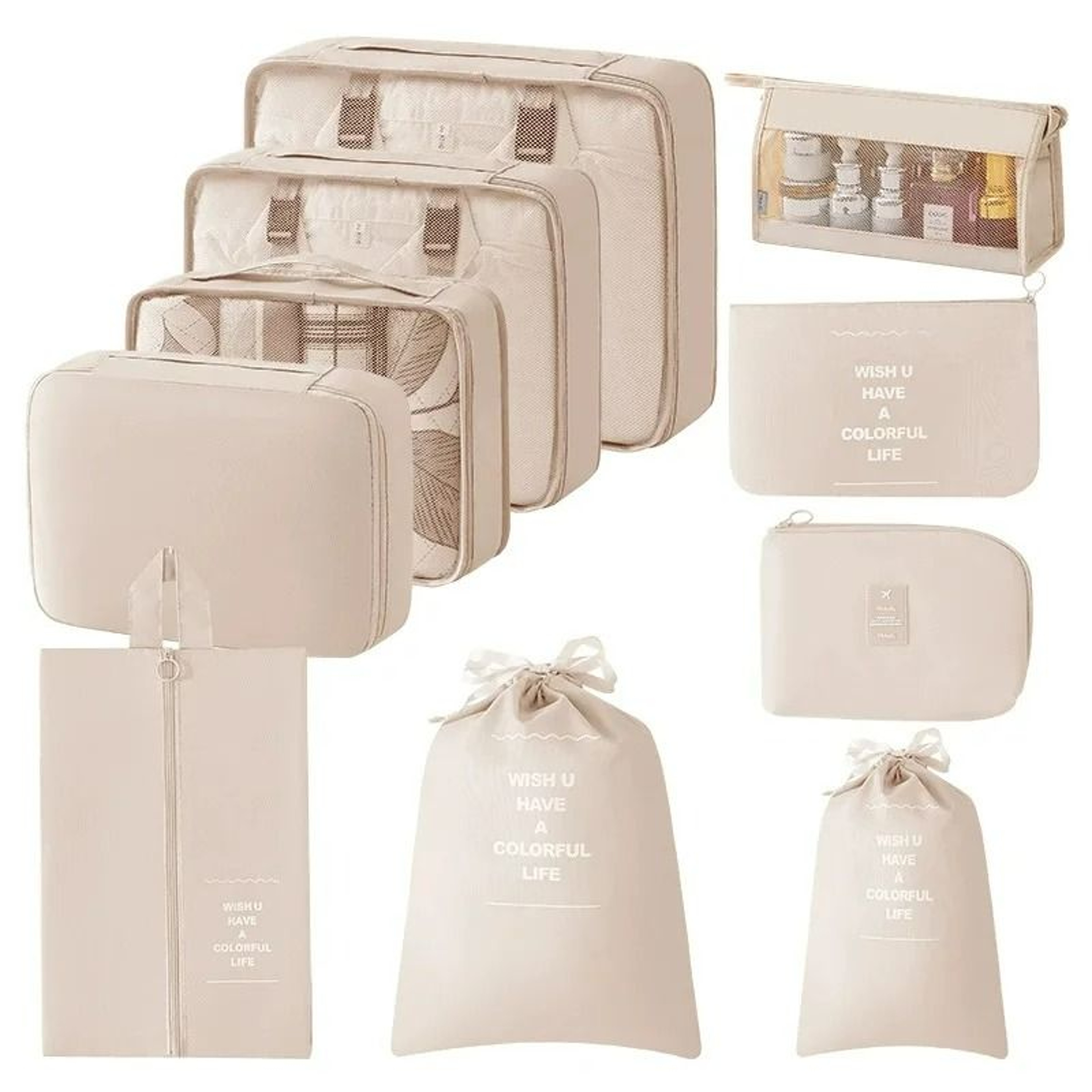 10 Piece Travel Packing Cube Organizer Set 18