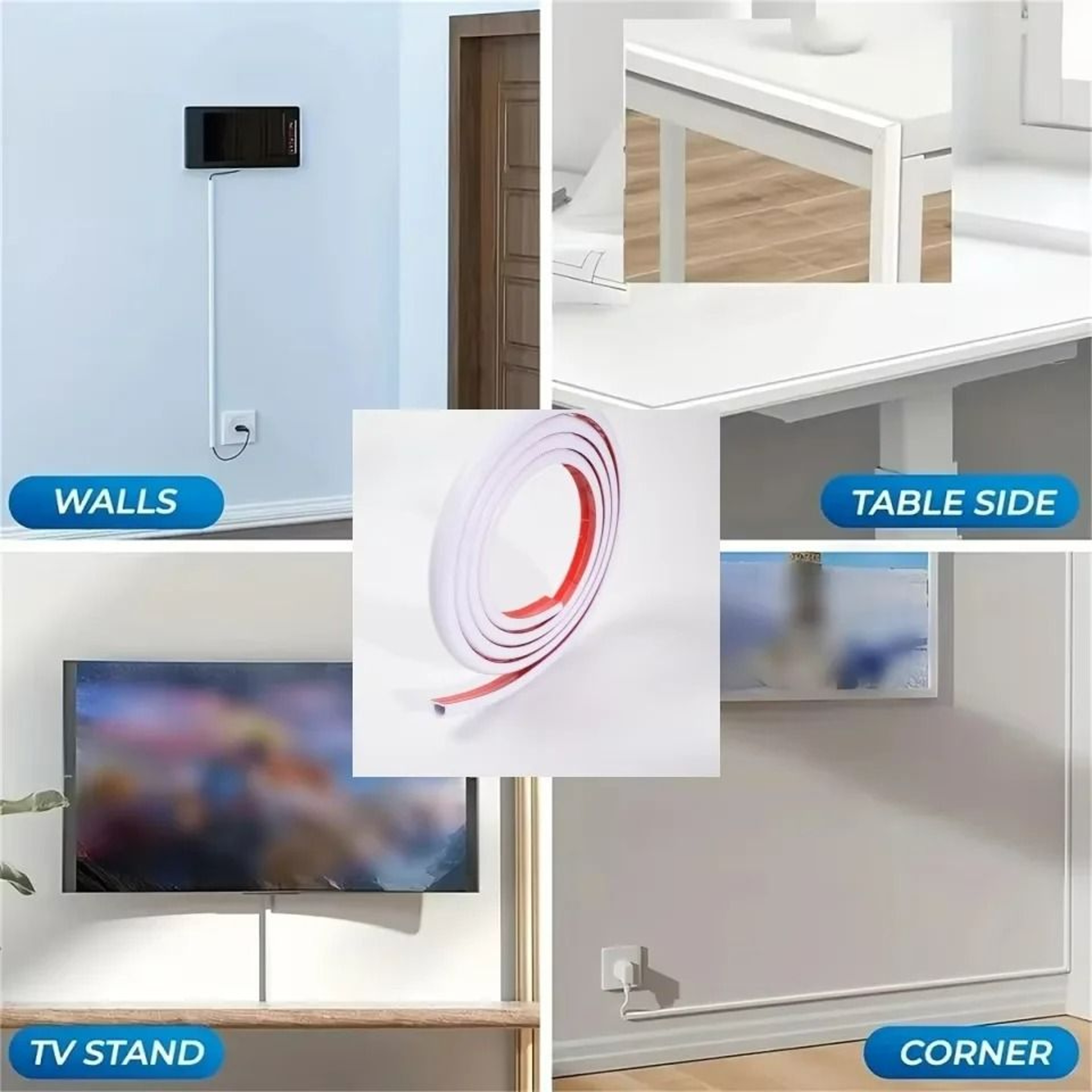 Self Adhesive Cord Management Raceway Cover 5