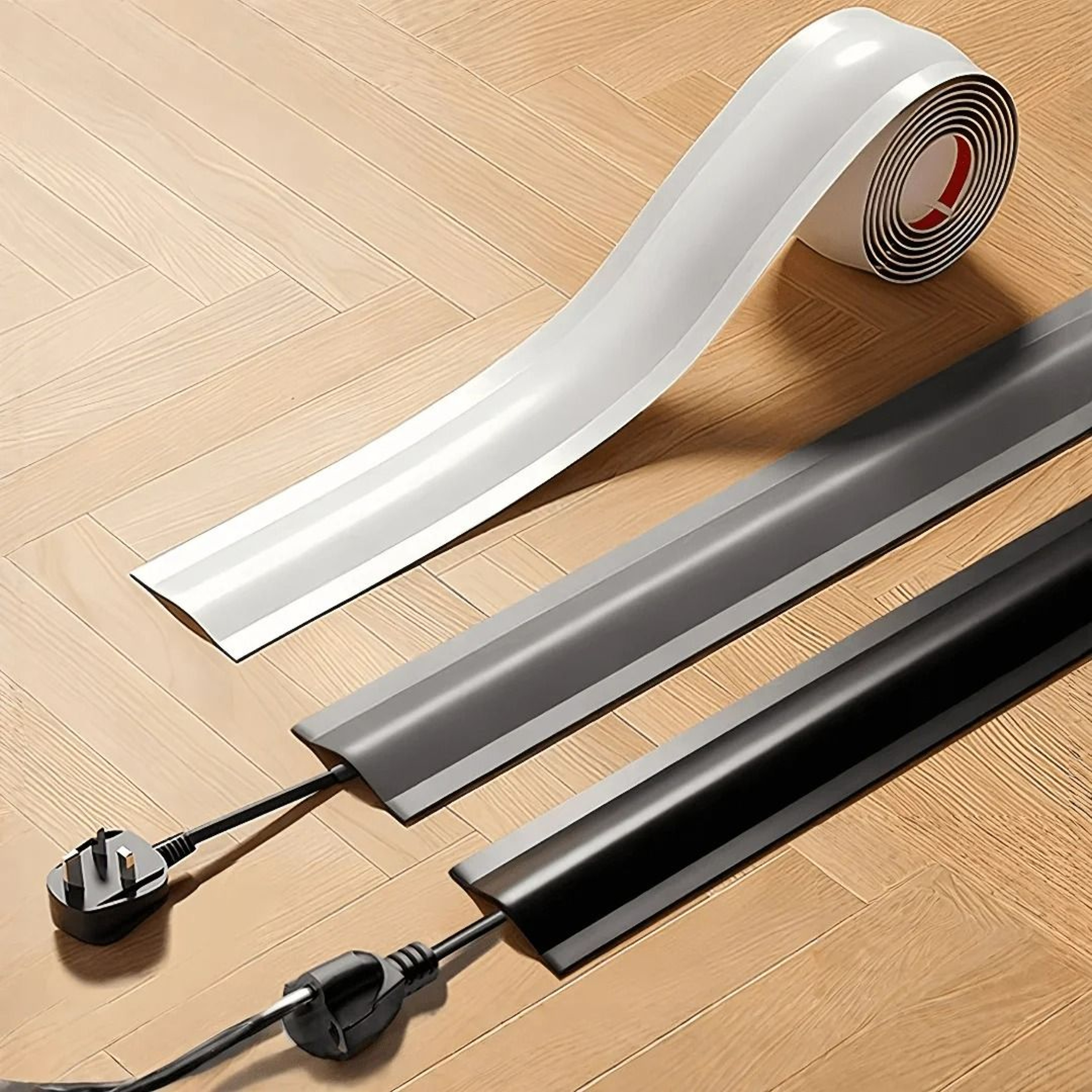 Flexible PVC Floor Cable Protector And Cord Cover 1