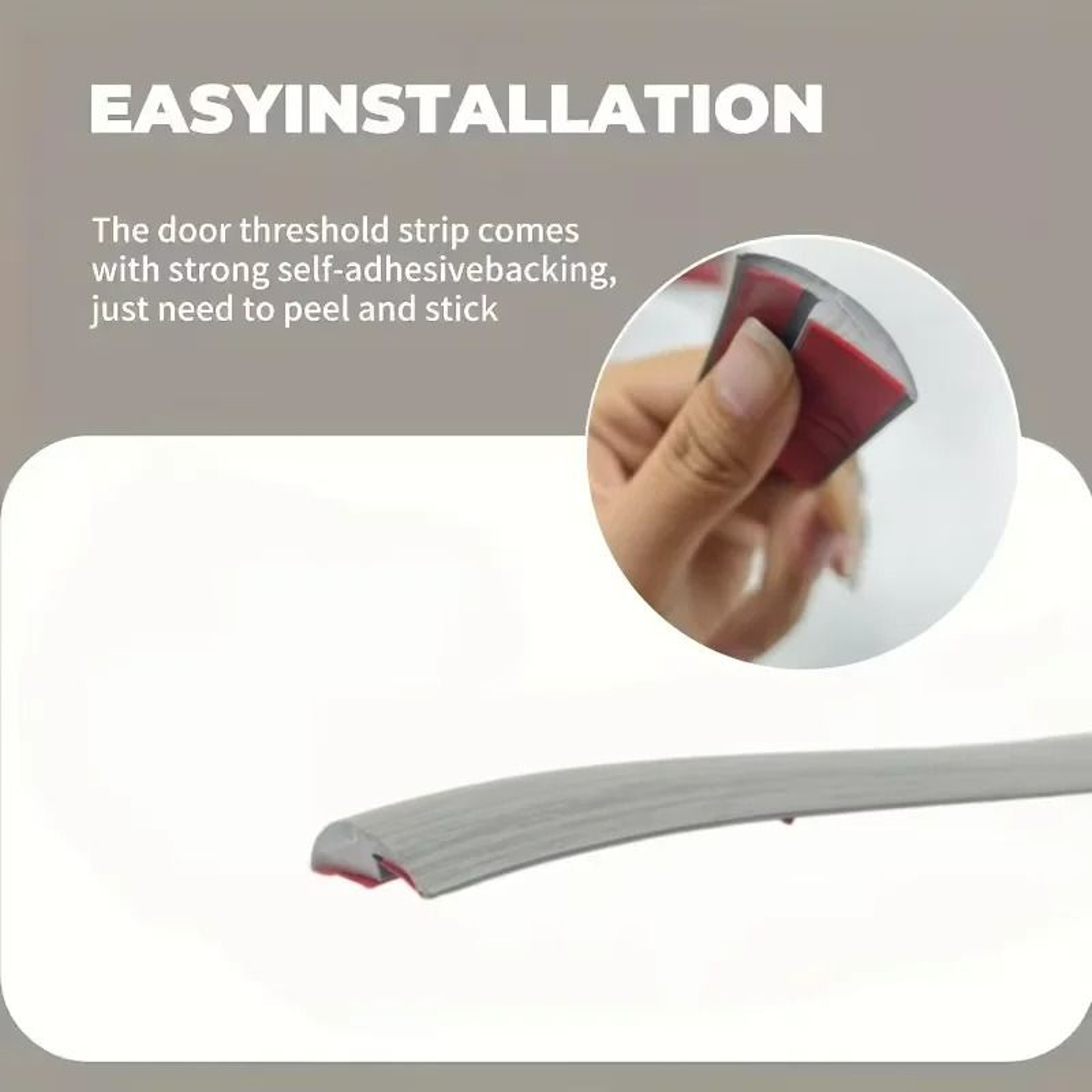 Flexible Wood Grain Floor Threshold Edging Strip 5