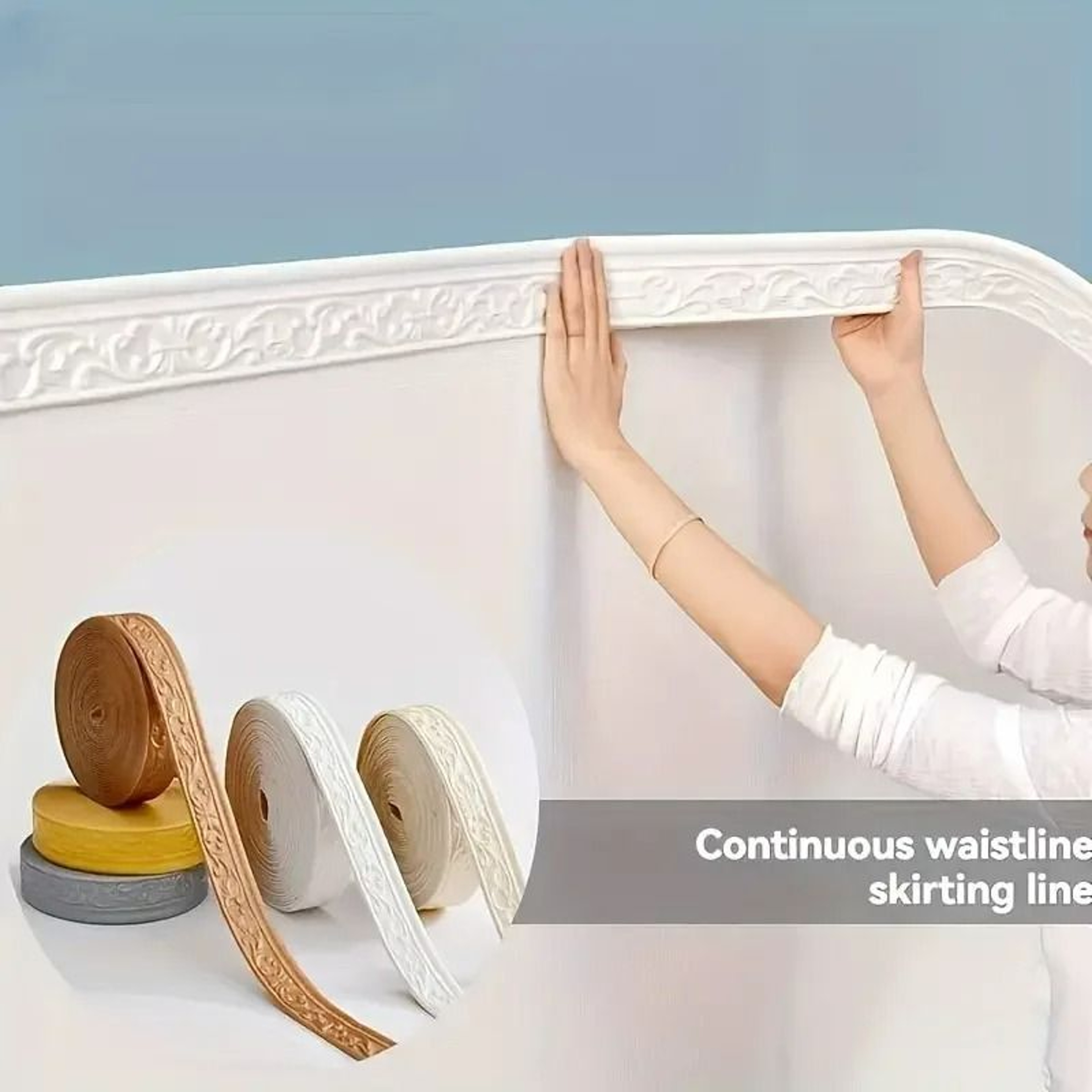 3D Pattern Peel And Stick Wall Border Trim 3