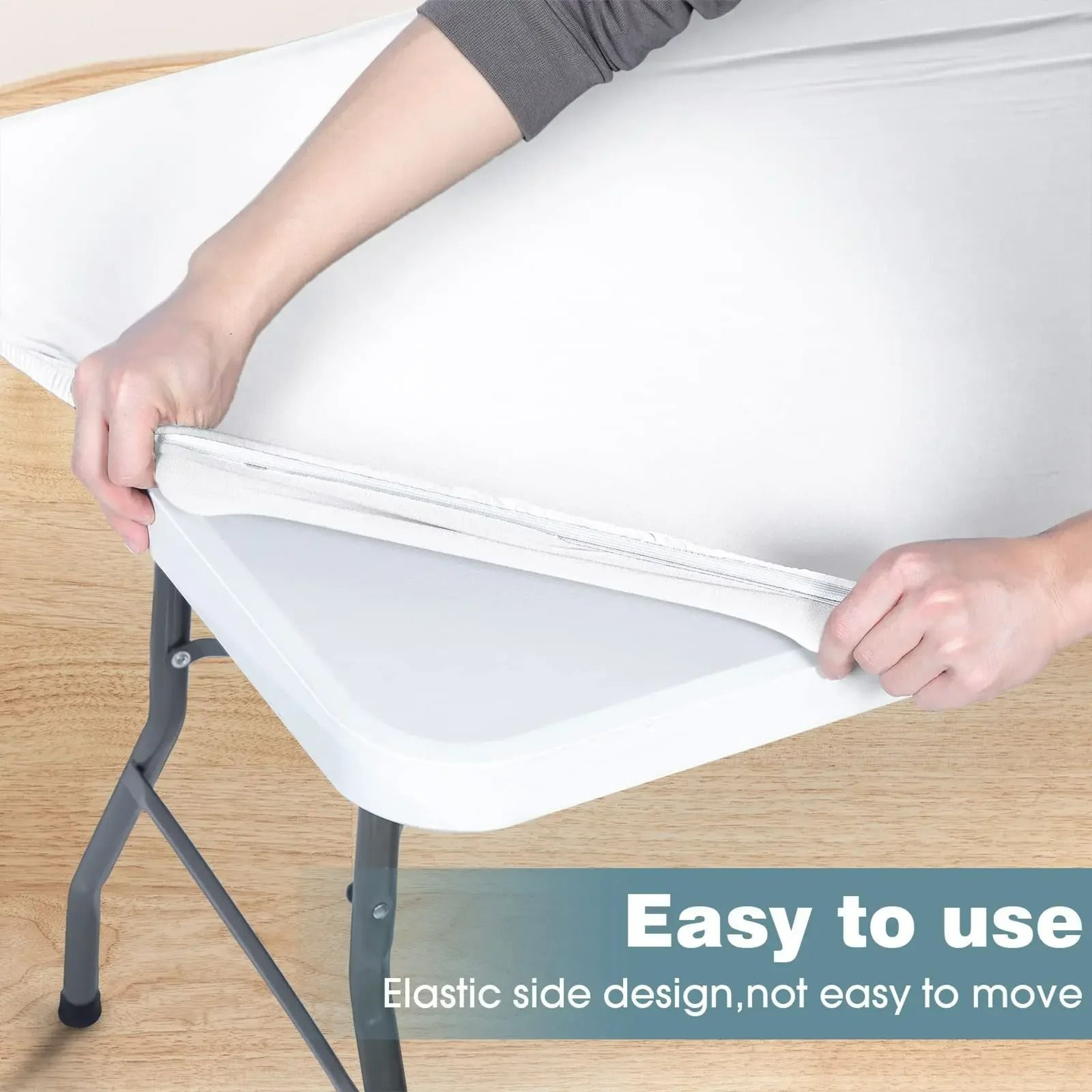 Waterproof Elastic Leather Table Cover Protector 3