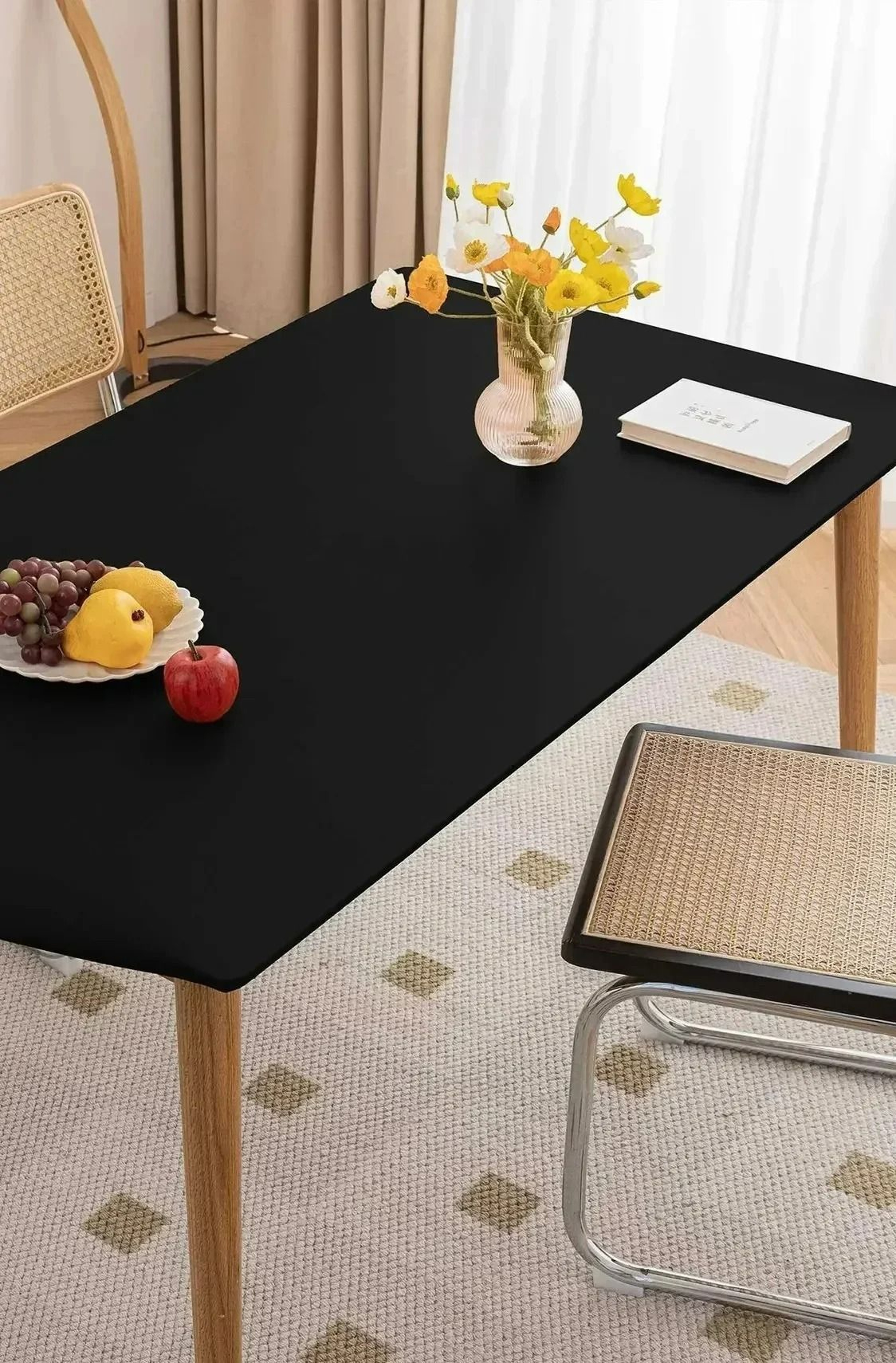 Waterproof Elastic Leather Table Cover Protector 17