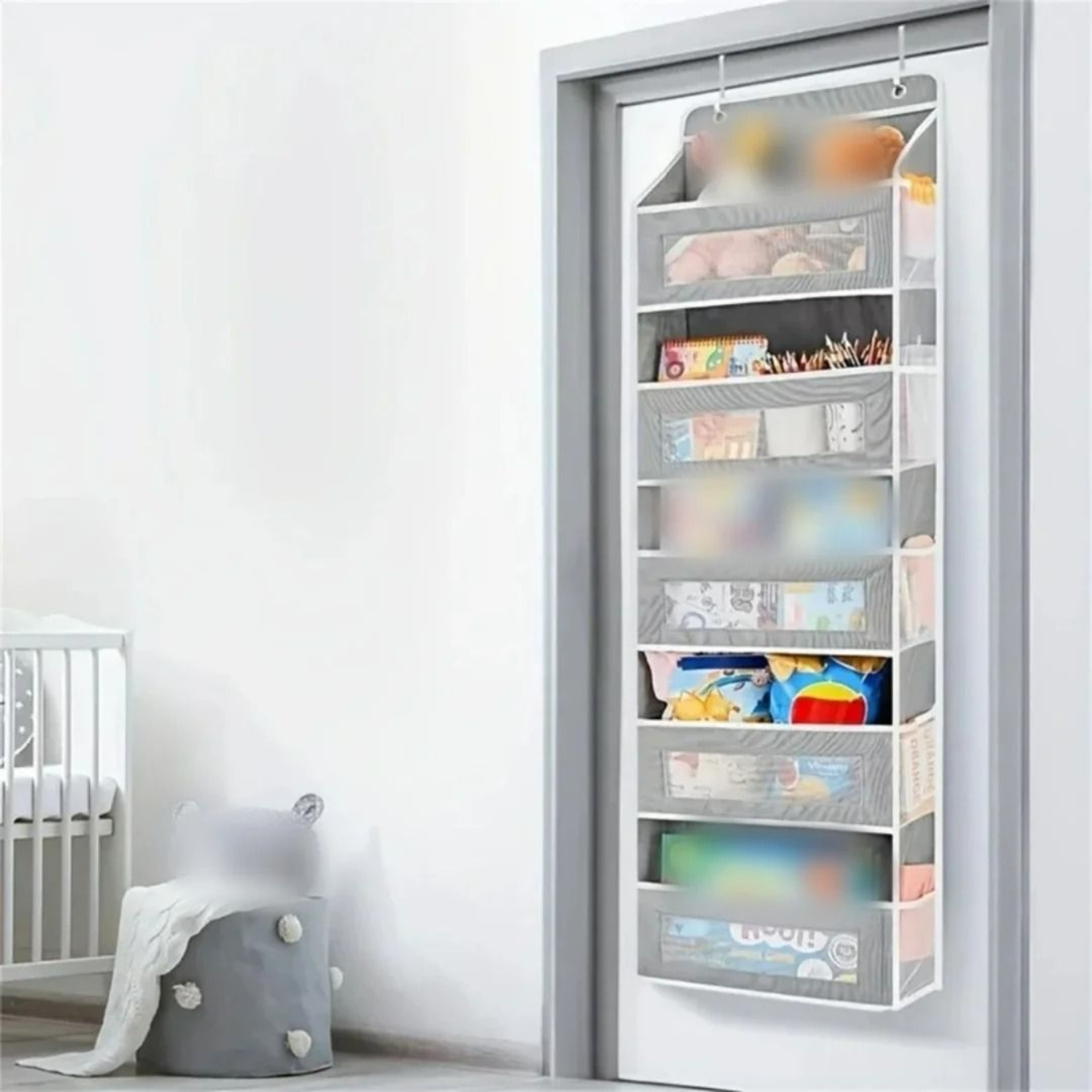 Space Saving Over Door Hanging Pocket Organizer 4
