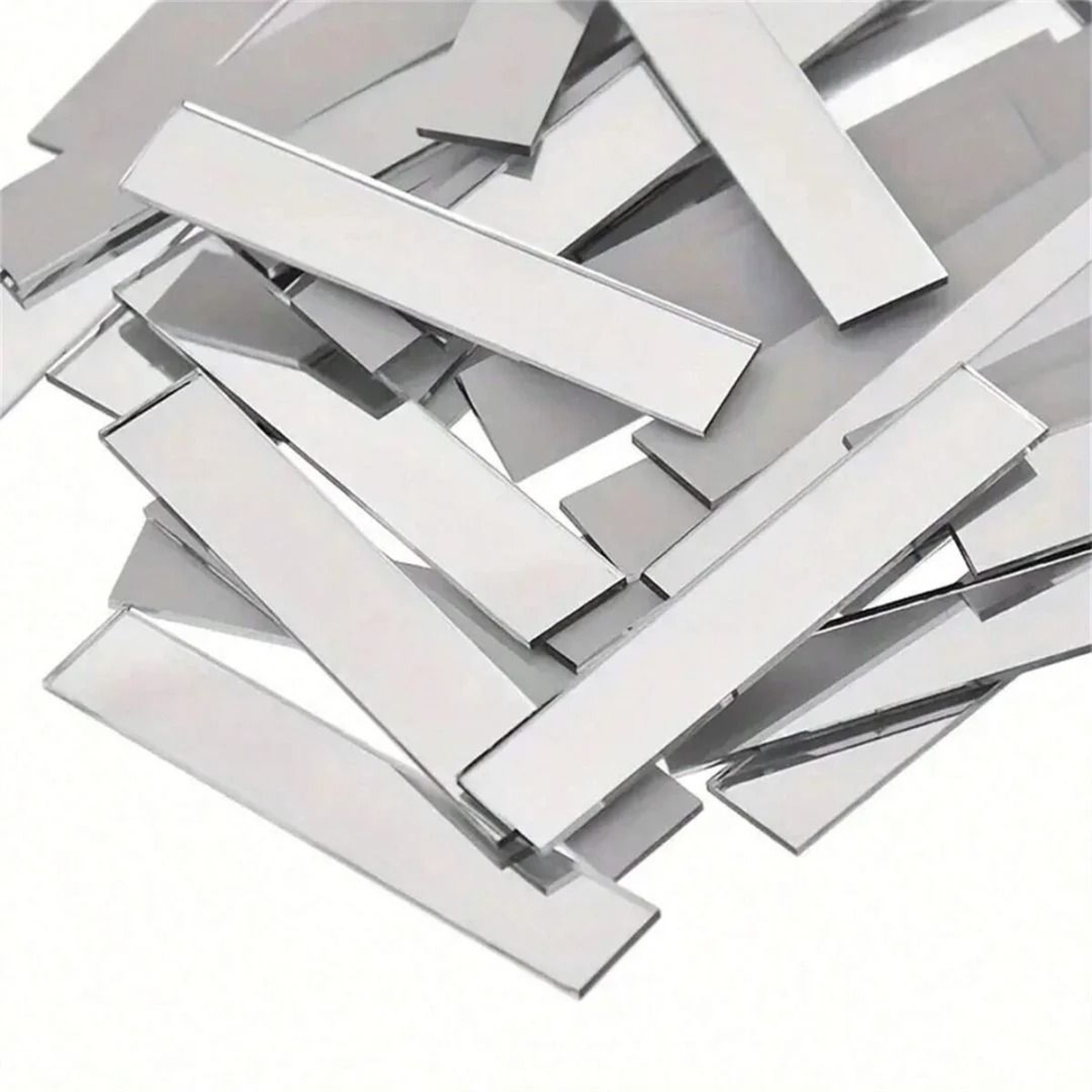 Self Adhesive Rectangular Acrylic Mirror Mosaic Tiles 7