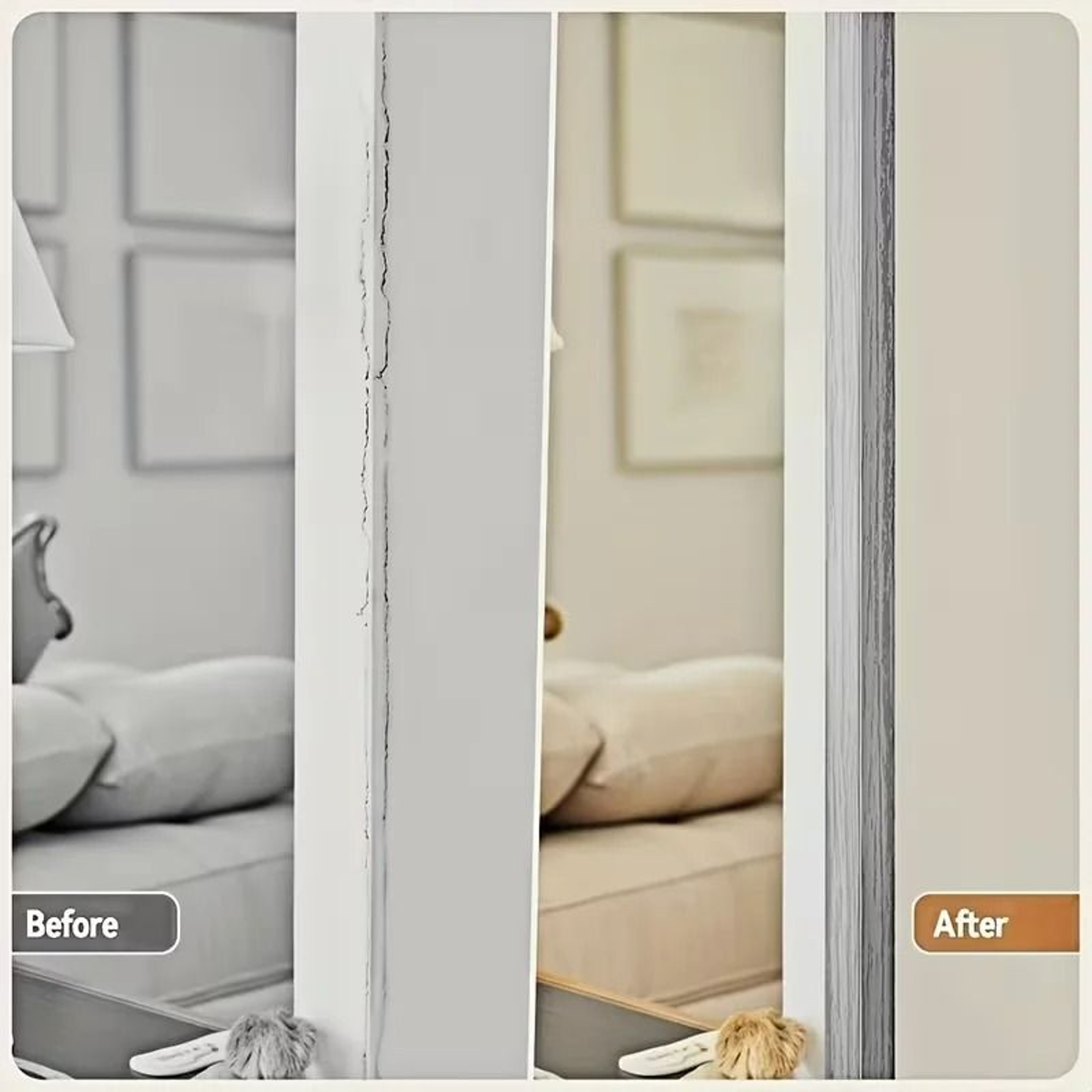 Wood Grain PVC Wall Edge Protector Molding 3