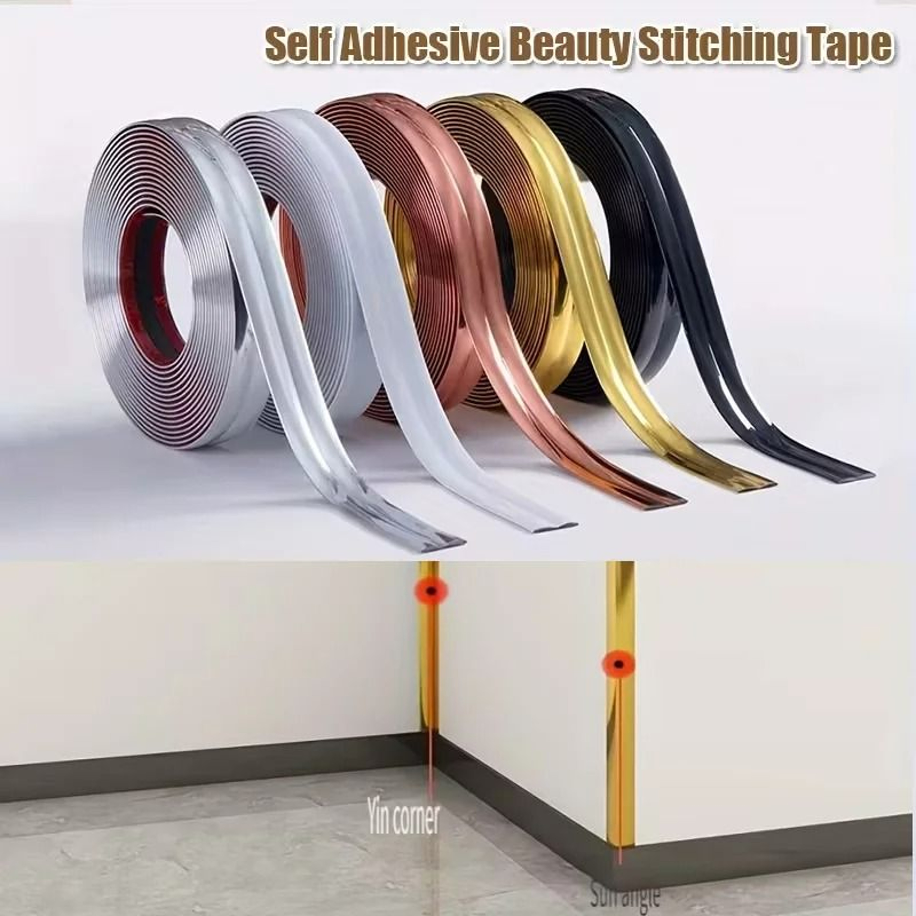 Self Adhesive Right Angle Tile Corner Trim 1