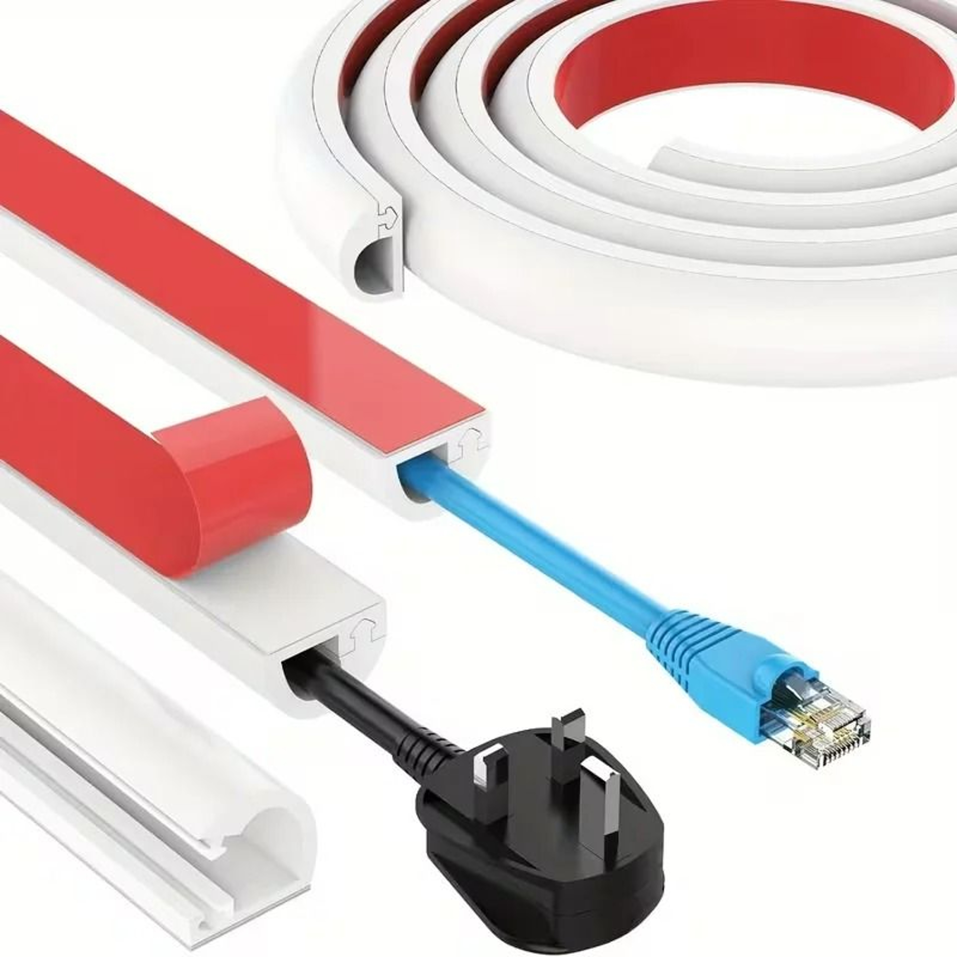 Low Profile Adhesive Cable Raceway Channel 0