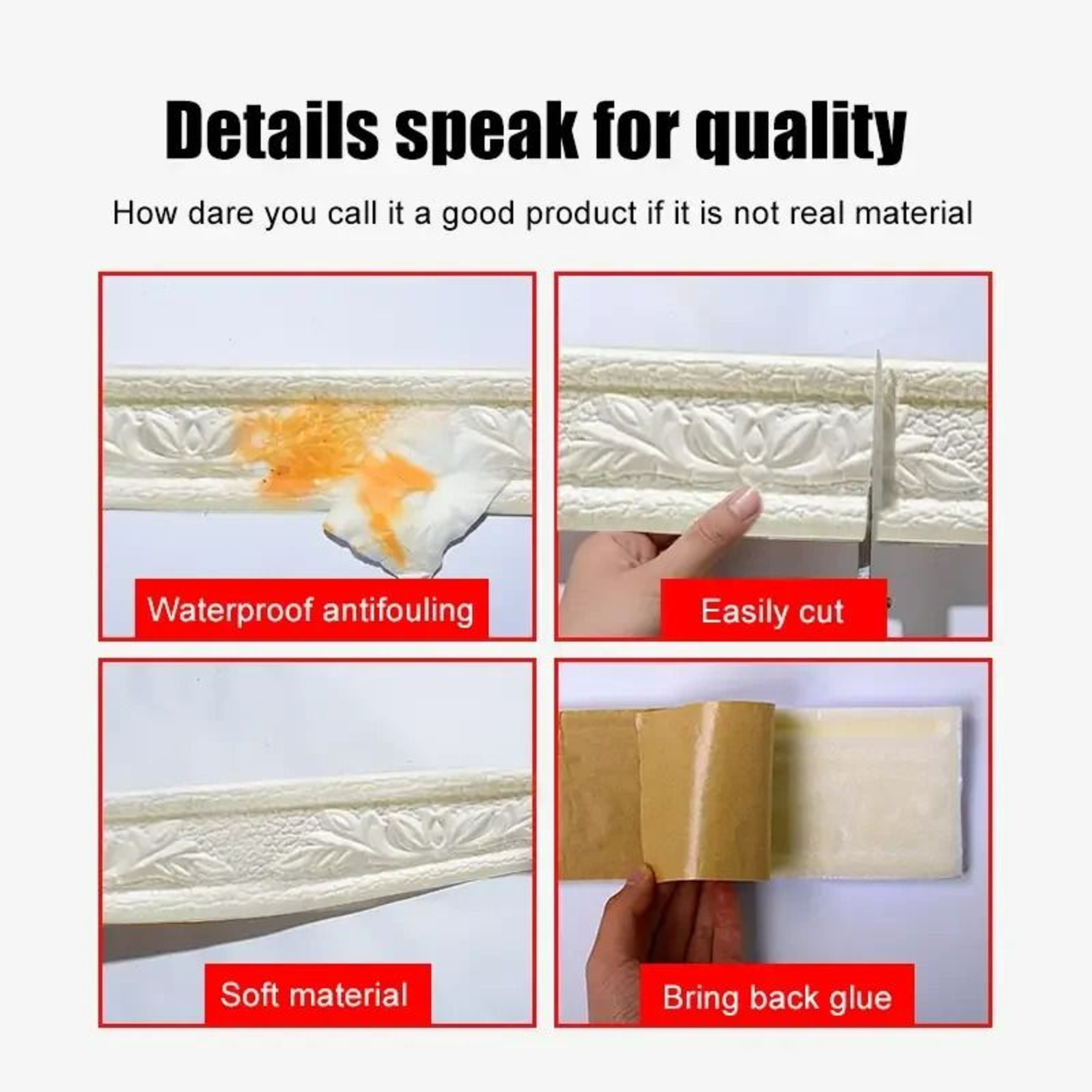 Self Adhesive Decorative Wall And Ceiling Trim 4
