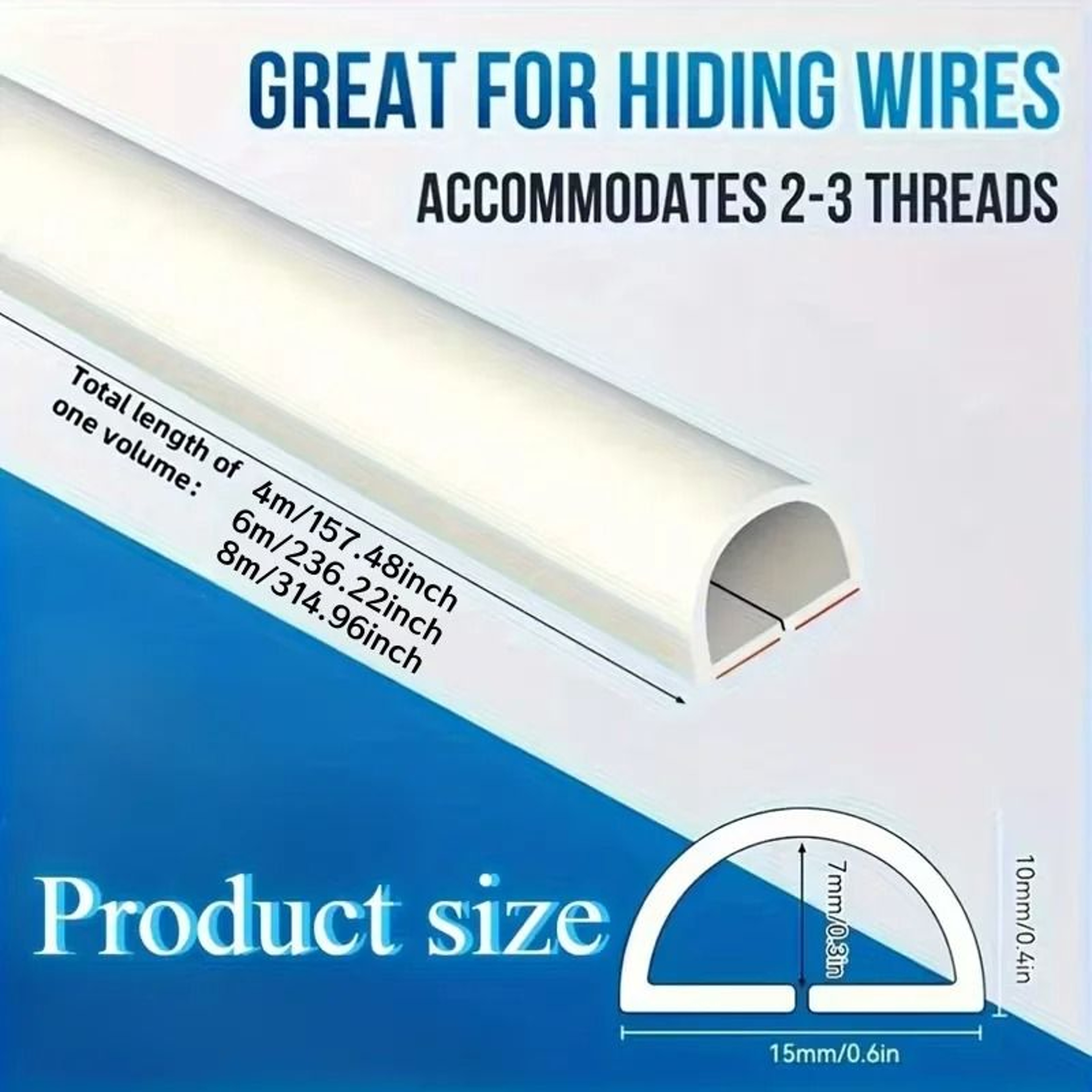 Self Adhesive PVC Cable And Cord Protection Strip 2