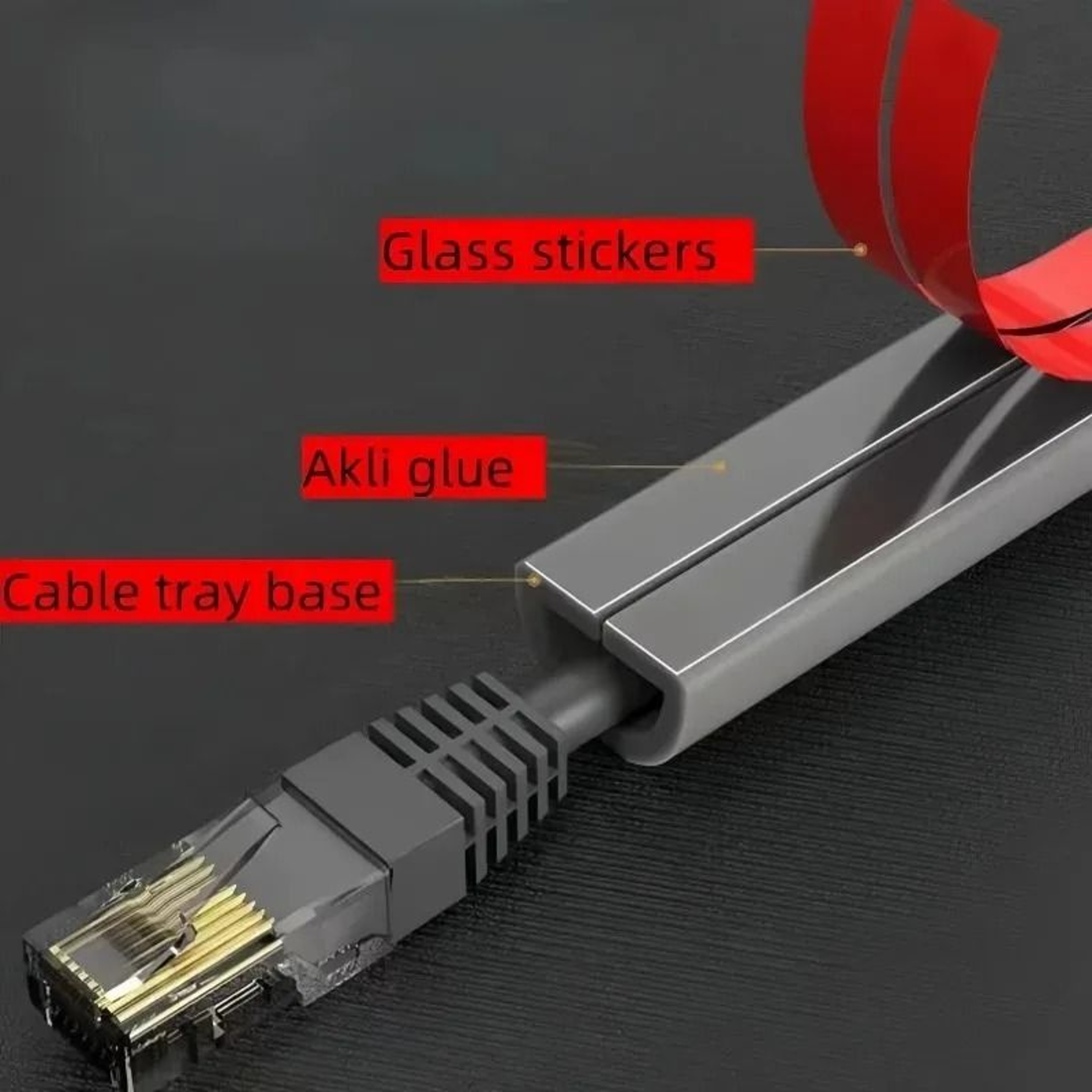 Flexible Self Adhesive Floor Cord Cover And Cable Hider 2