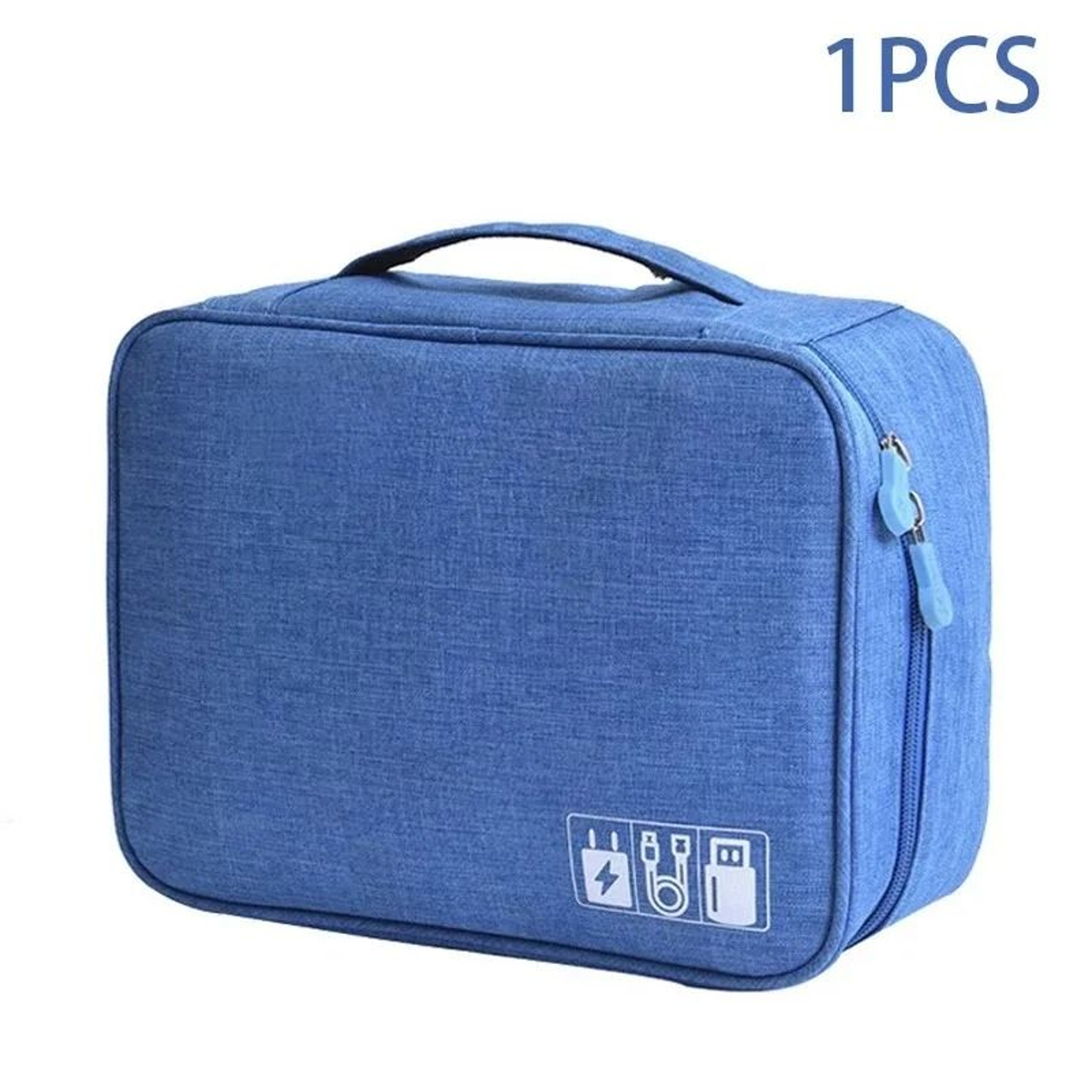 Portable Travel Cable And Electronics Organizer Bag 7