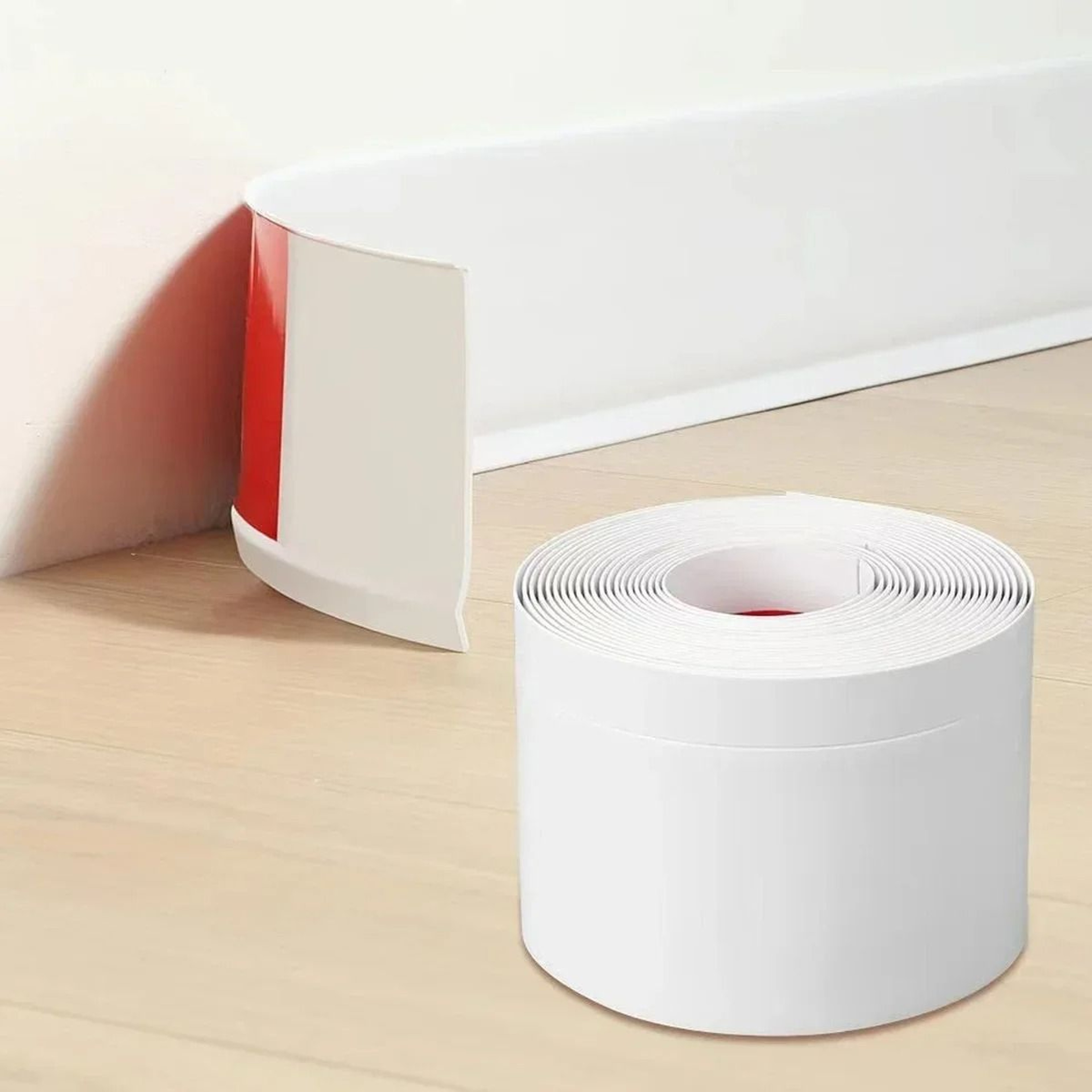 Flexible Self Adhesive Rubber Baseboard Wall Trim 1