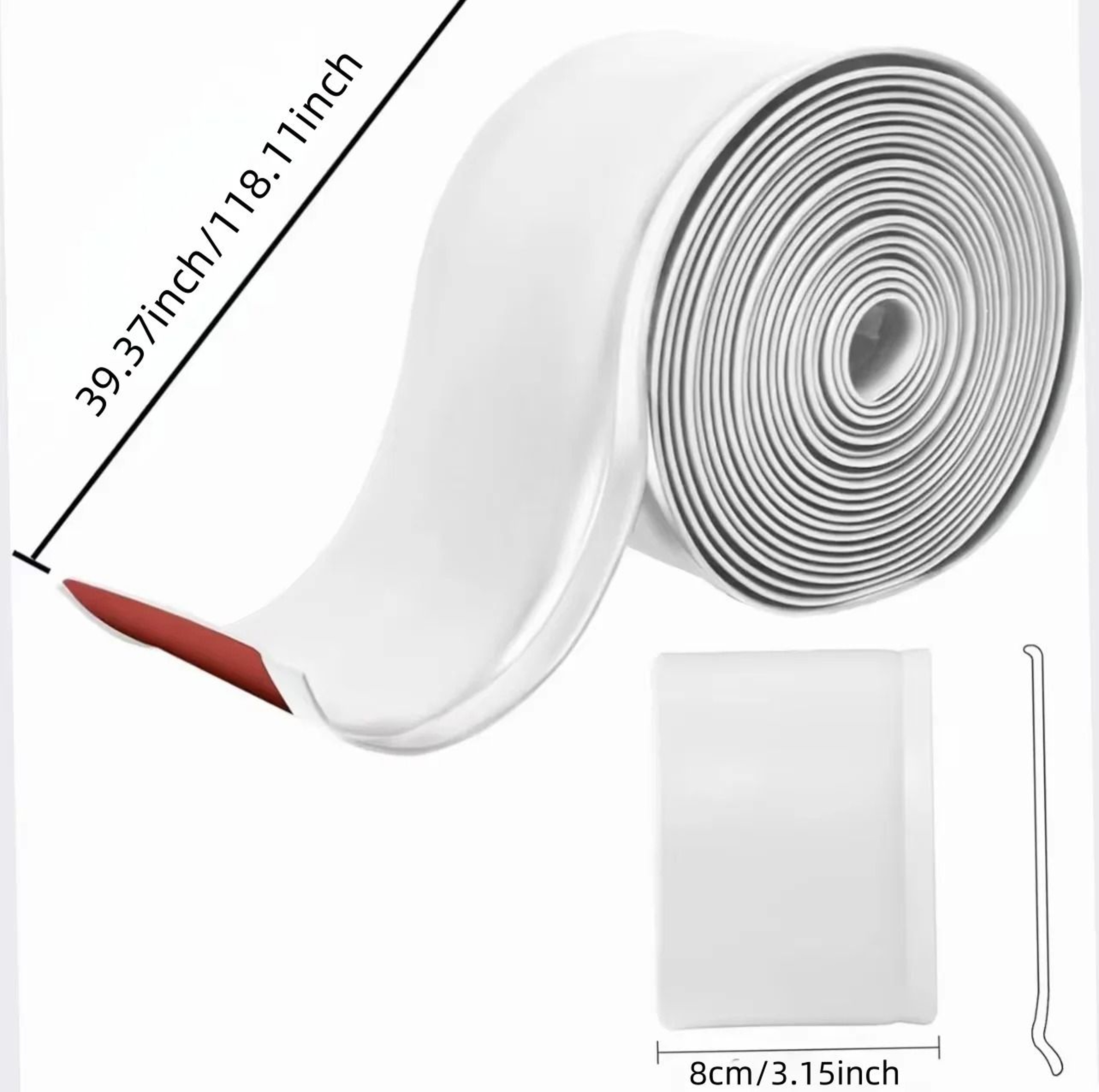 Flexible Self Adhesive Rubber Baseboard Wall Trim 2