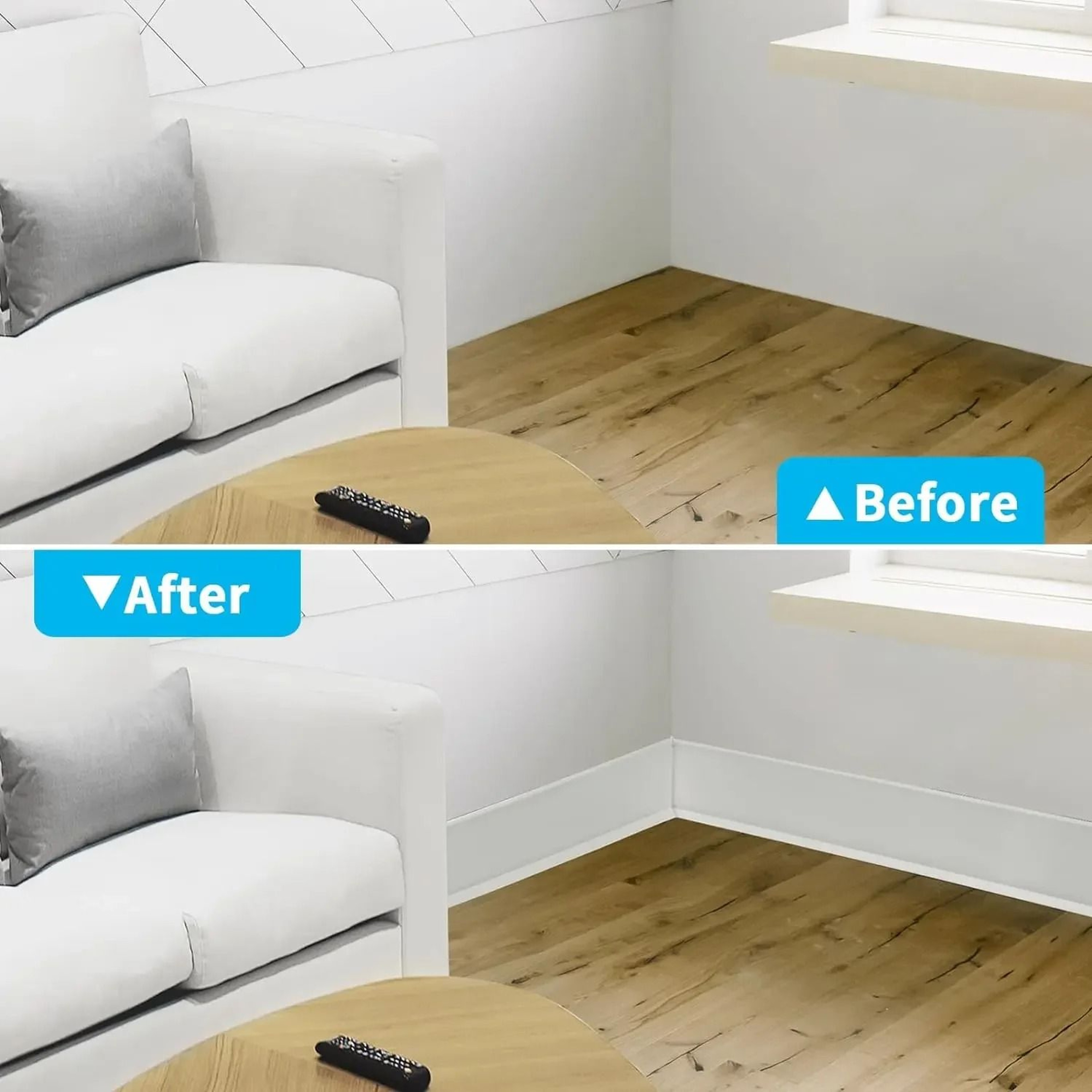 Flexible Self Adhesive Rubber Baseboard Wall Trim 4