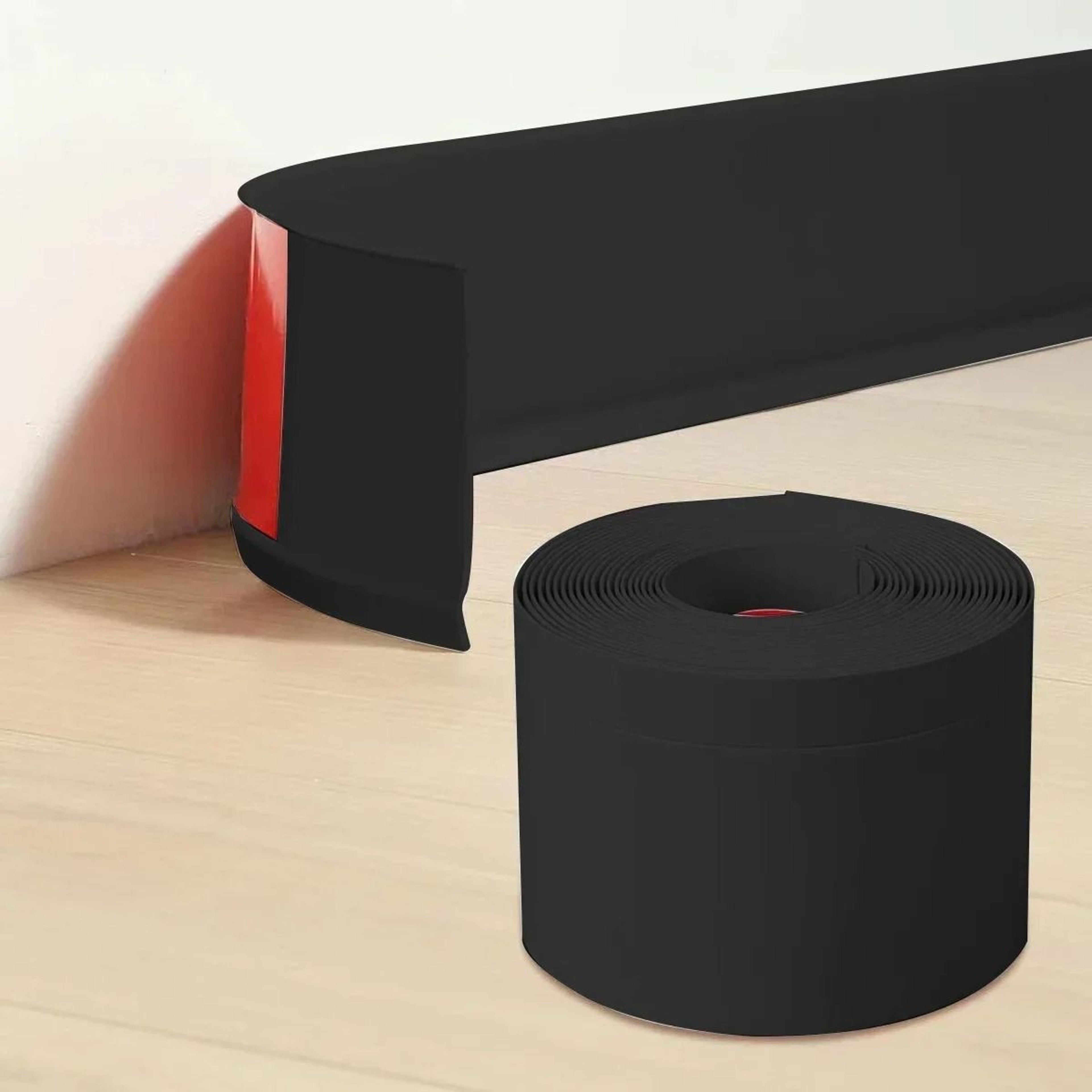 Flexible Self Adhesive Rubber Baseboard Wall Trim 7