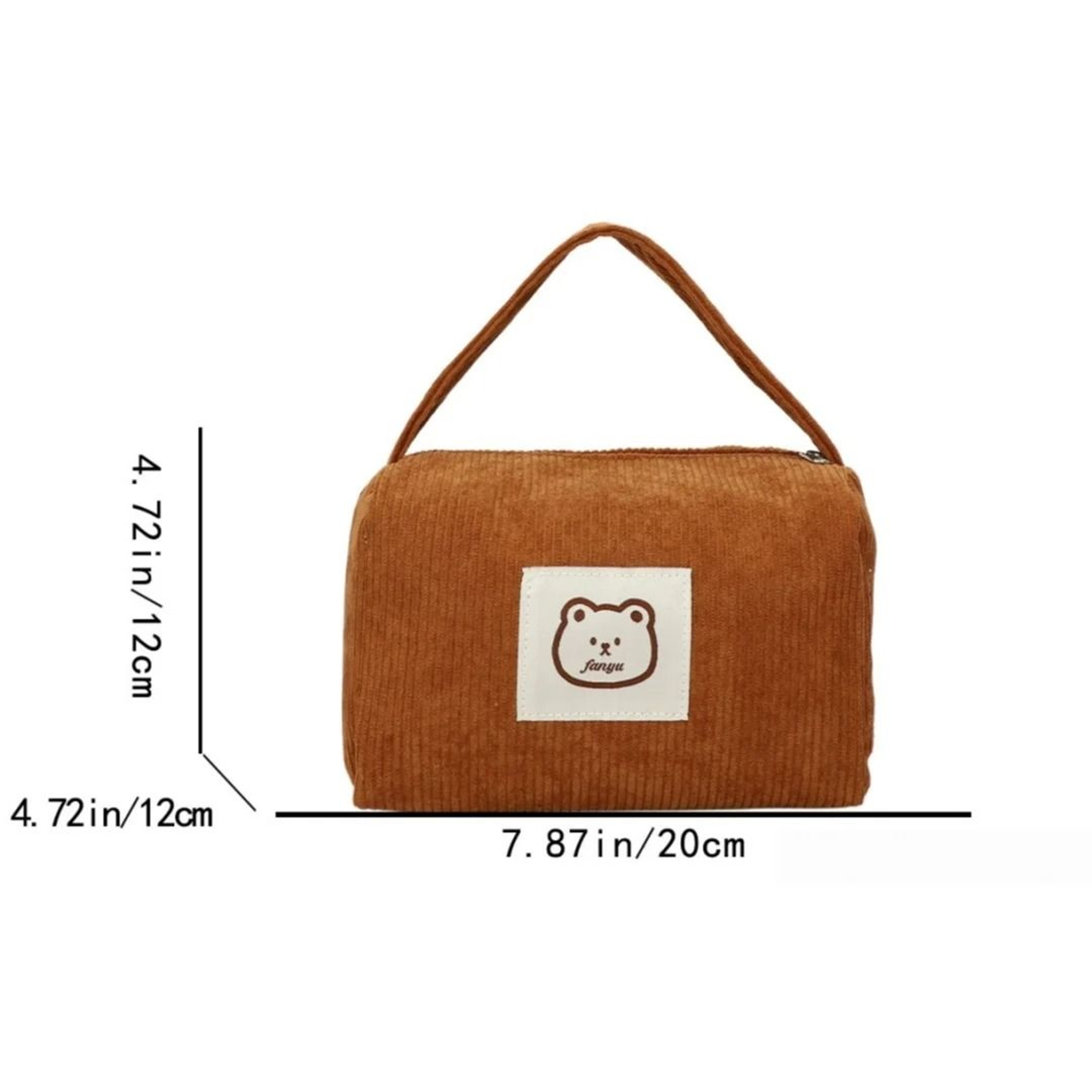 Corduroy Bear Large Makeup And Toiletry Organizer Bag 5