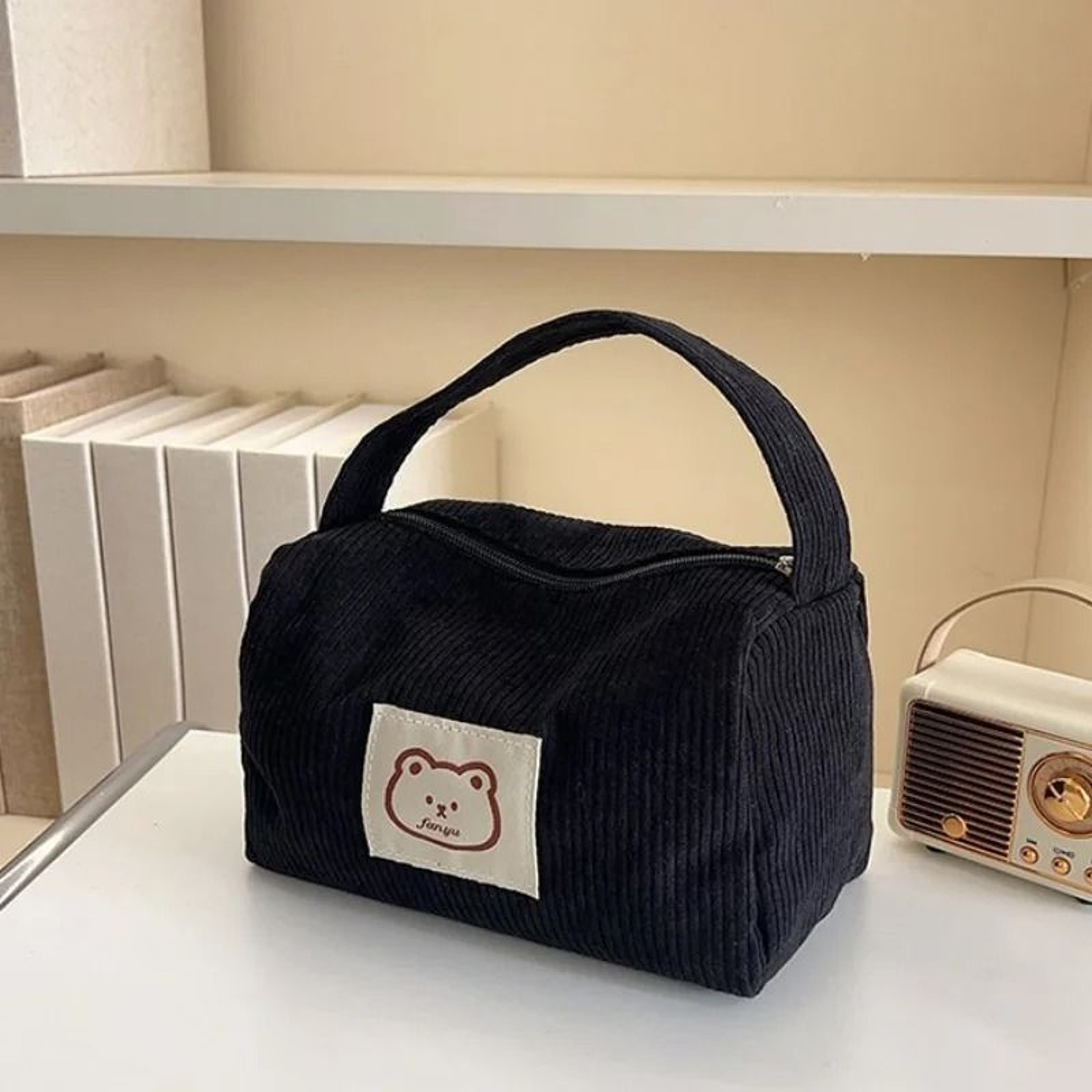 Corduroy Bear Large Makeup And Toiletry Organizer Bag 10