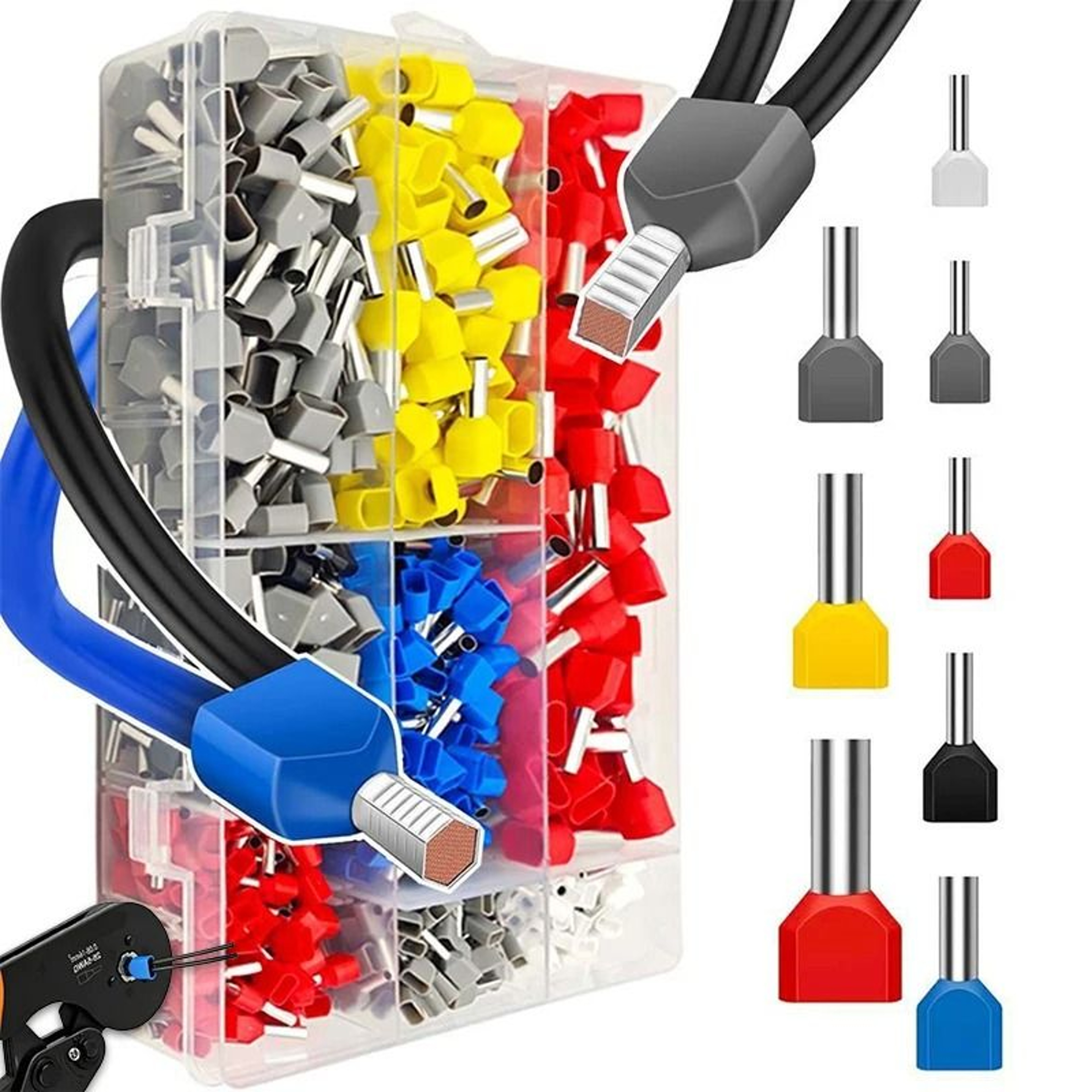 Twin Wire End Ferrule Electrical Connector Kit 0