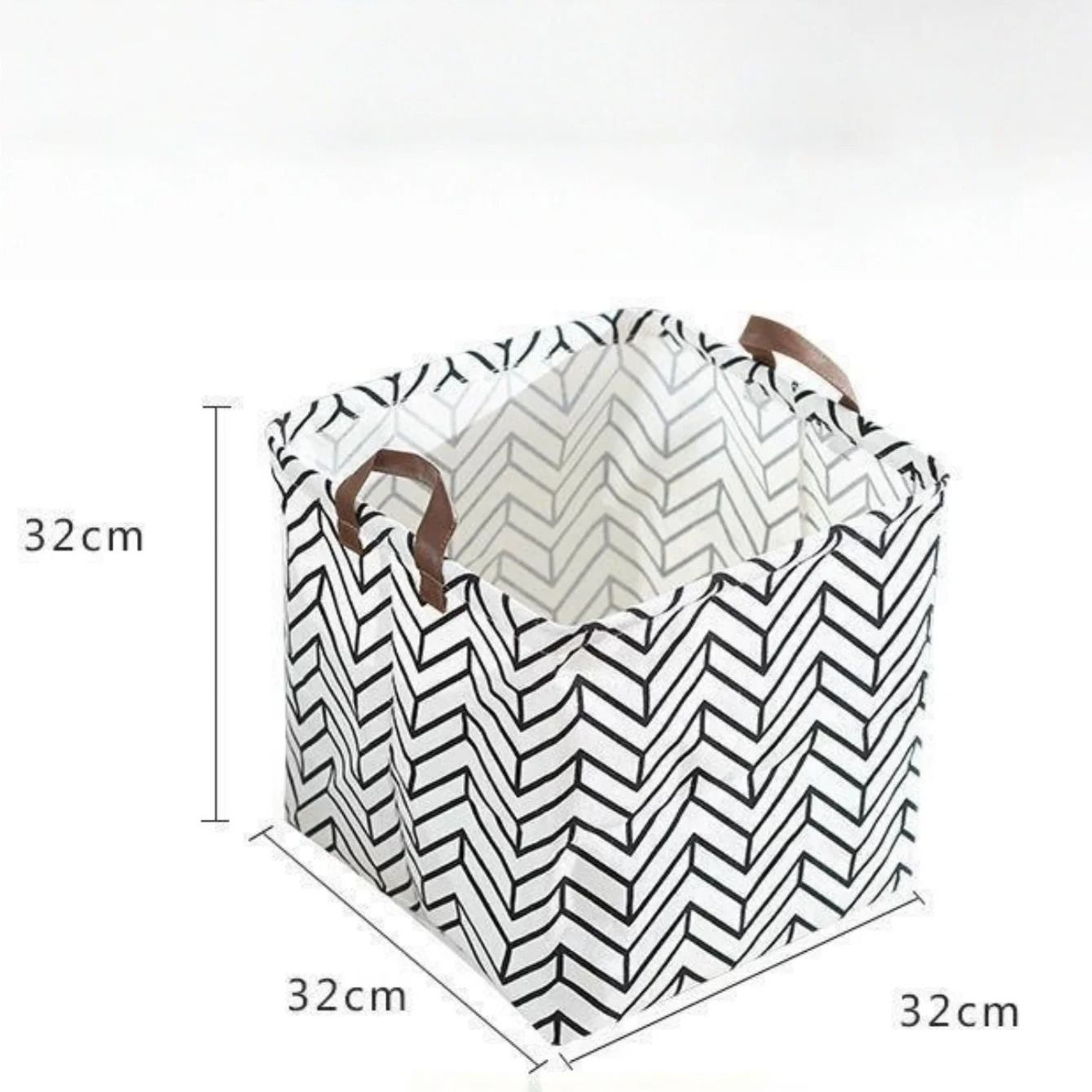 Foldable Cotton Linen Laundry Hamper And Storage Basket 5