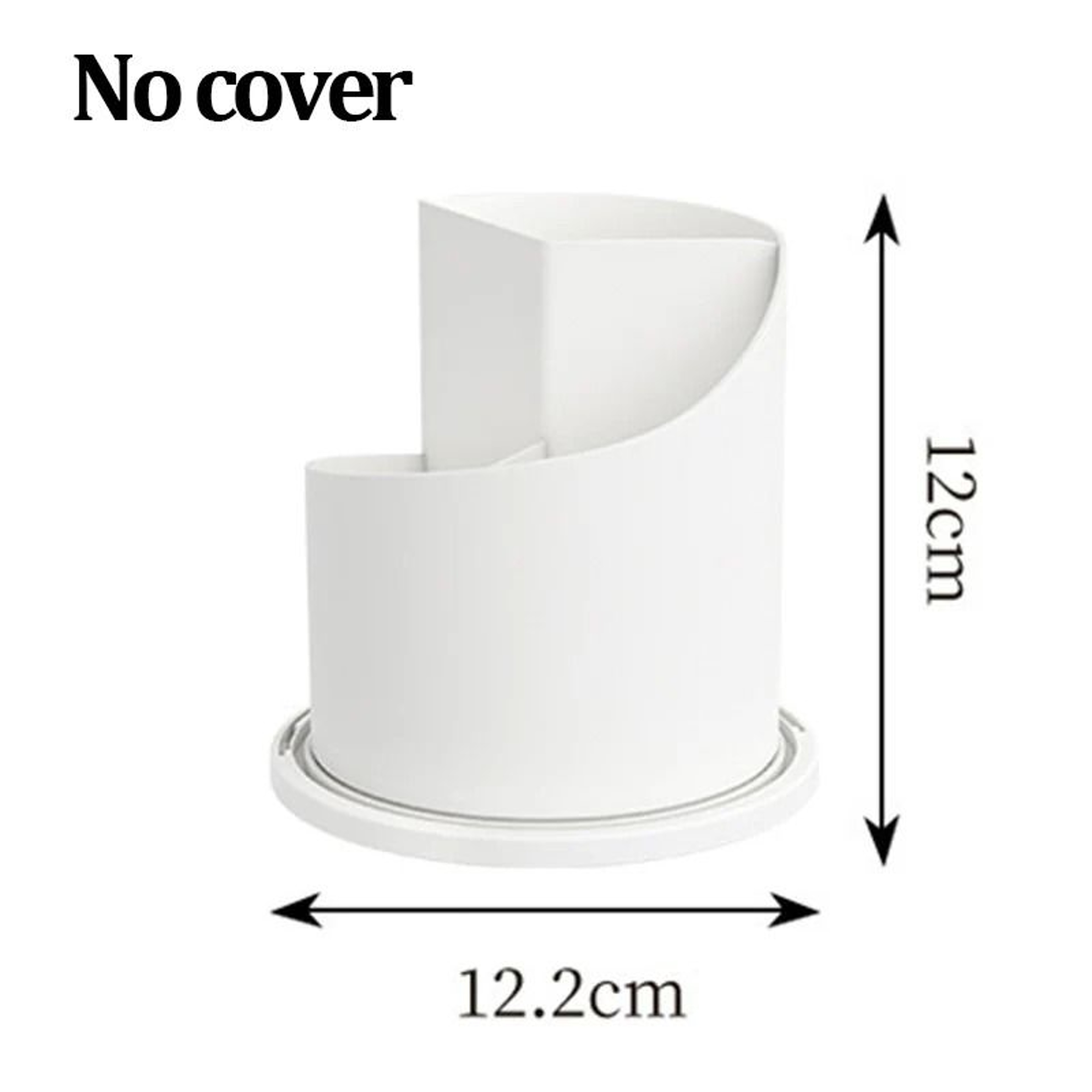Rotating Dustproof Makeup Brush Holder With Clear Lid 7