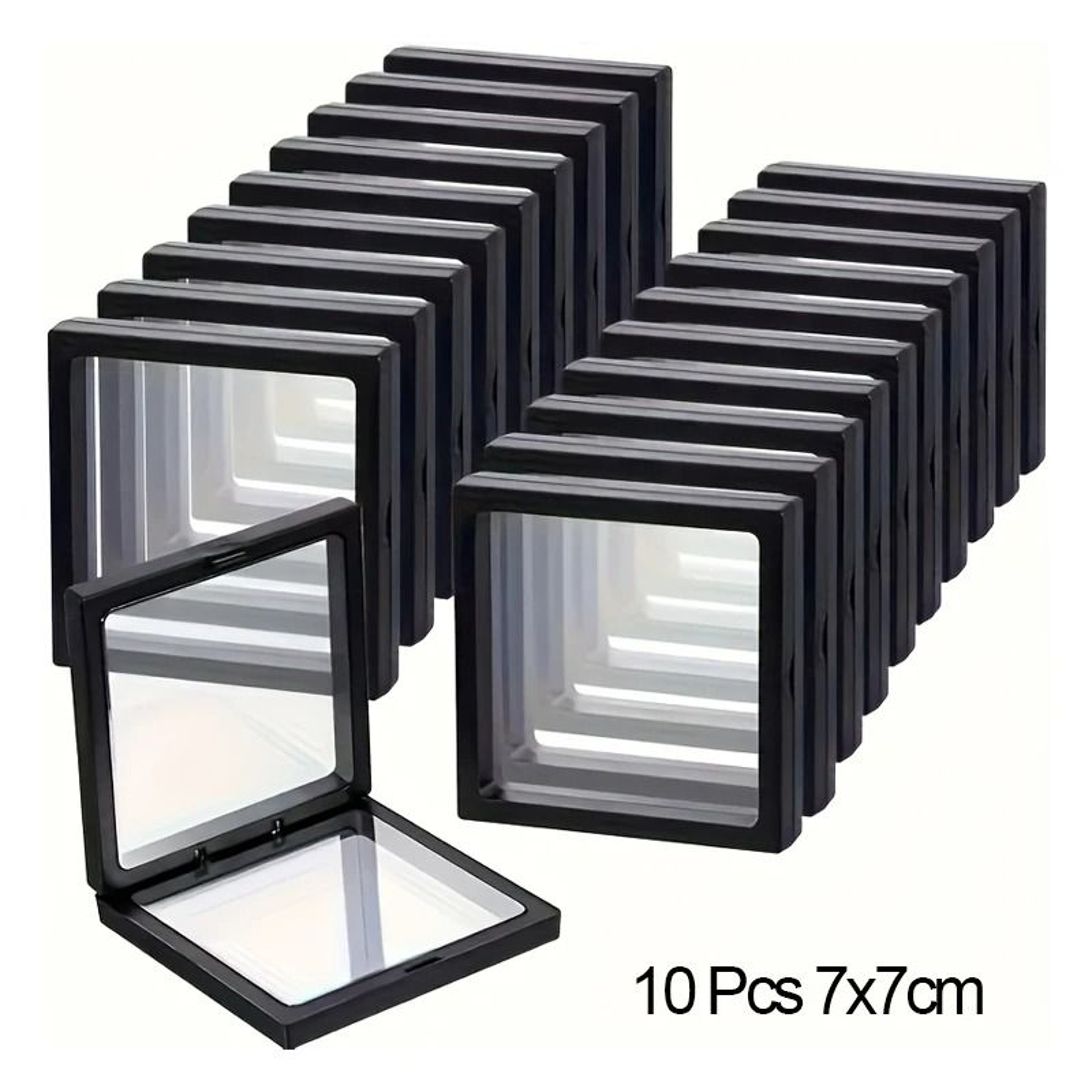 10 Piece 3D Floating Collectible Display Case Set 5
