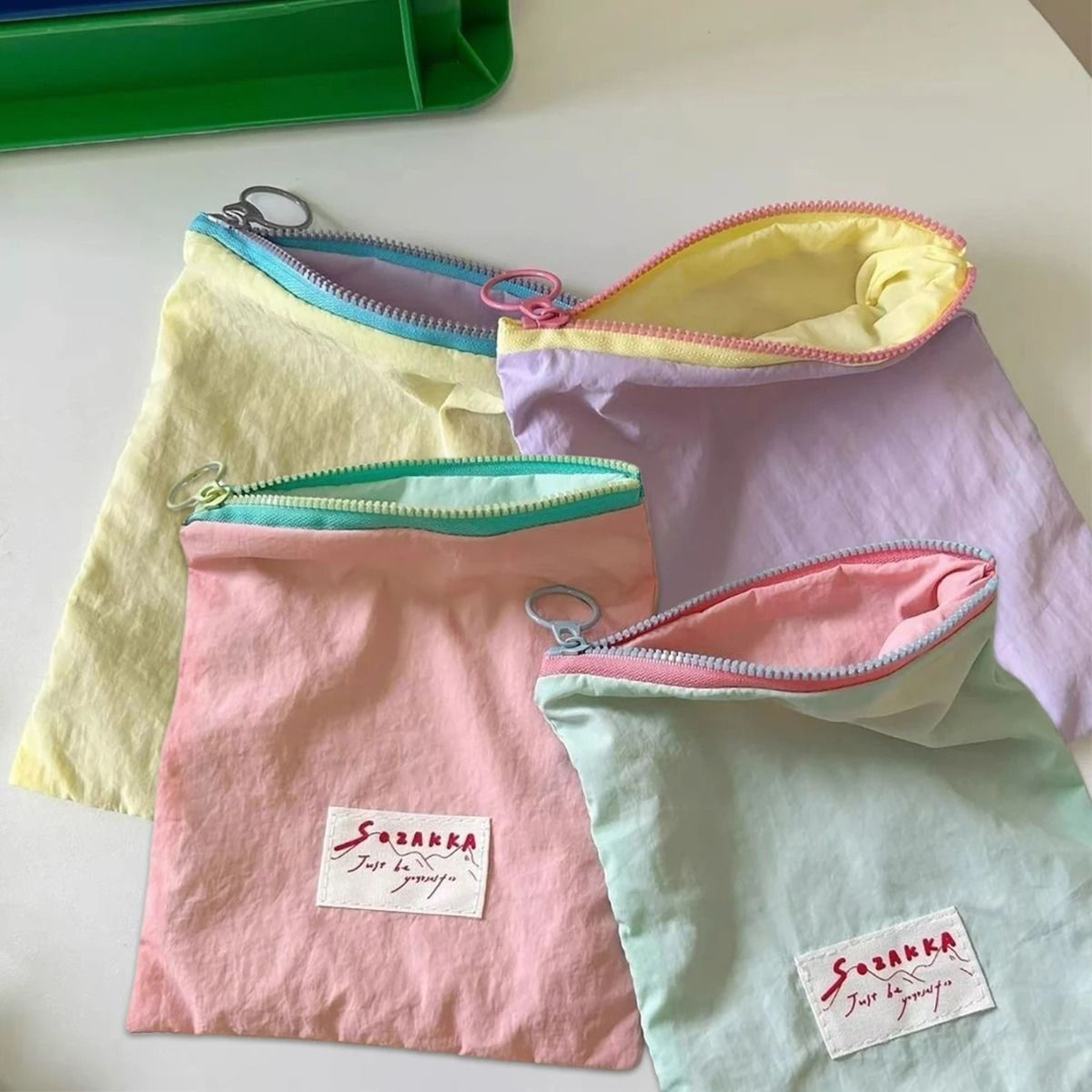 Mini Zipper Makeup And Essentials Pouch 1